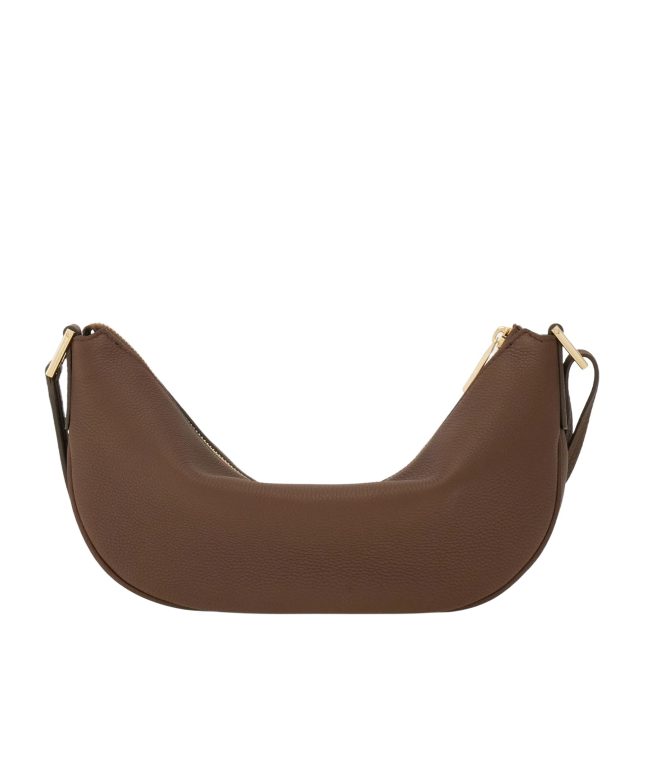 Ferragamo Semi-moon Small Stray Bag In Brown