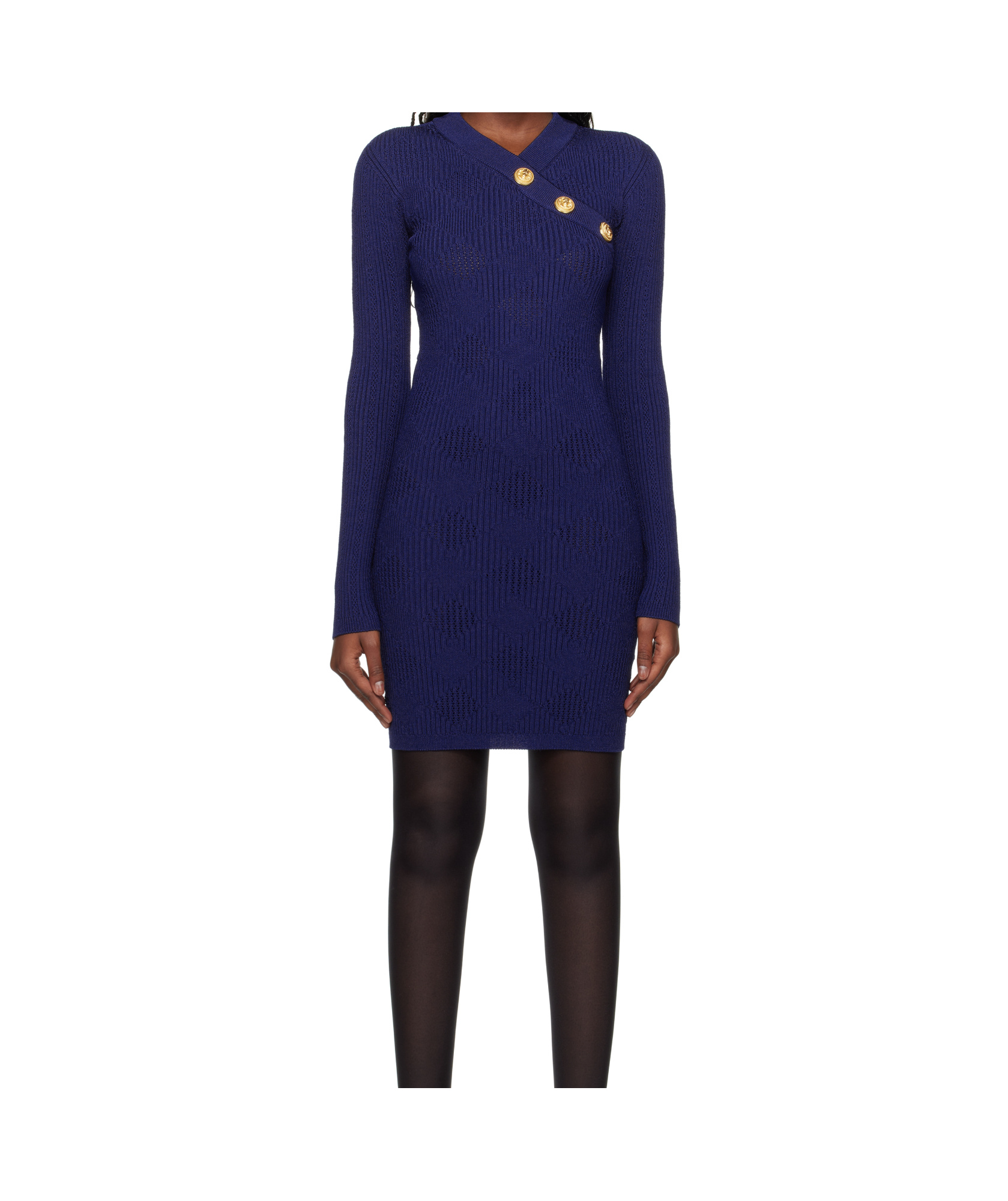 BALMAIN LONG-SLEEVED DRESS