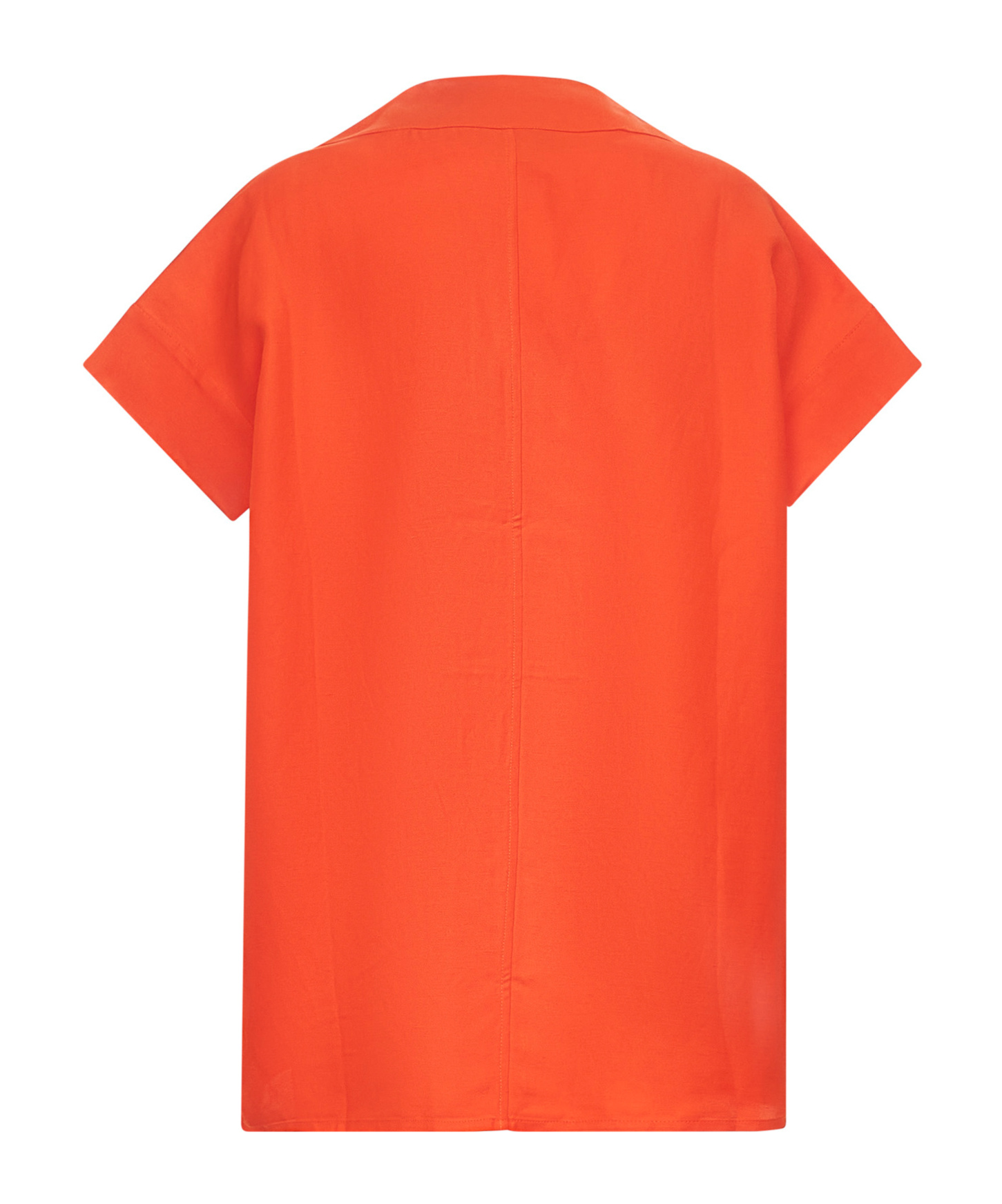 Studio Nicholson Orange Circe Linen Top In Orange