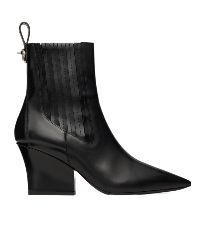 Shop Valentino Vlogo Lockette Beatle In Brushed Calfskin 75mm In Black