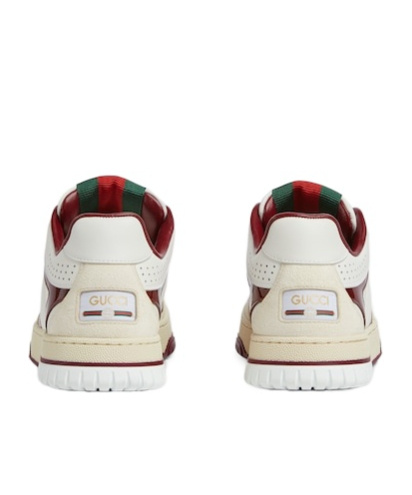 Gucci Re-web Leather Sneaker In White