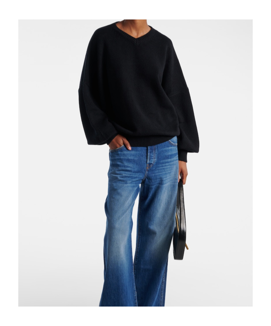 Khaite Wolfe Cashmere Sweater In Black