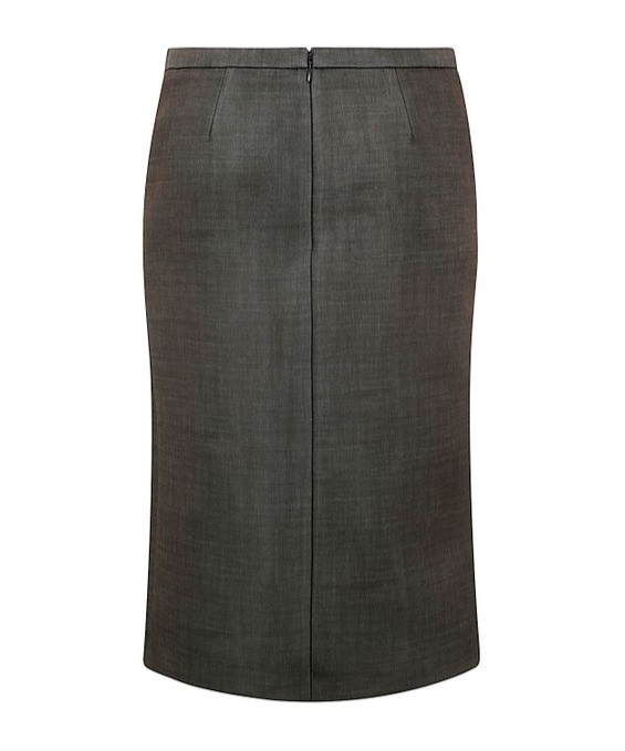 Shop Philosophy Di Lorenzo Serafini Side-slit Midi Skirt In Black
