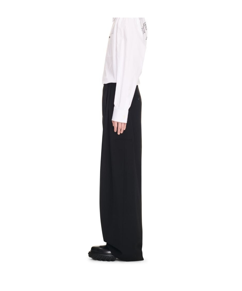 Off-white Ow Darted Tailored Trousers In Black