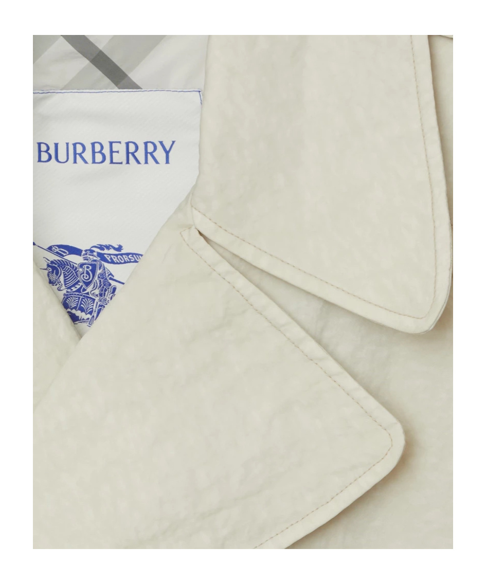 Burberry Long Trench In White