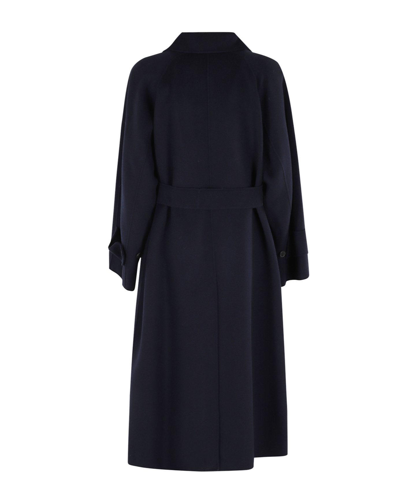 Weekend Max Mara Long-sleeved Double-breasted Coat In Black