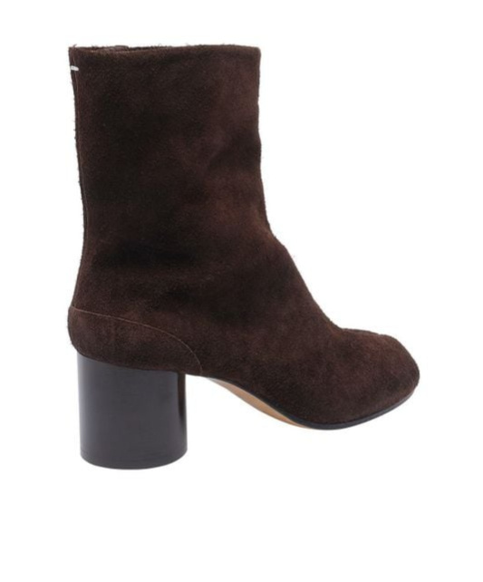 Shop Maison Margiela 60mm Tabi Ankle Boots In Brown