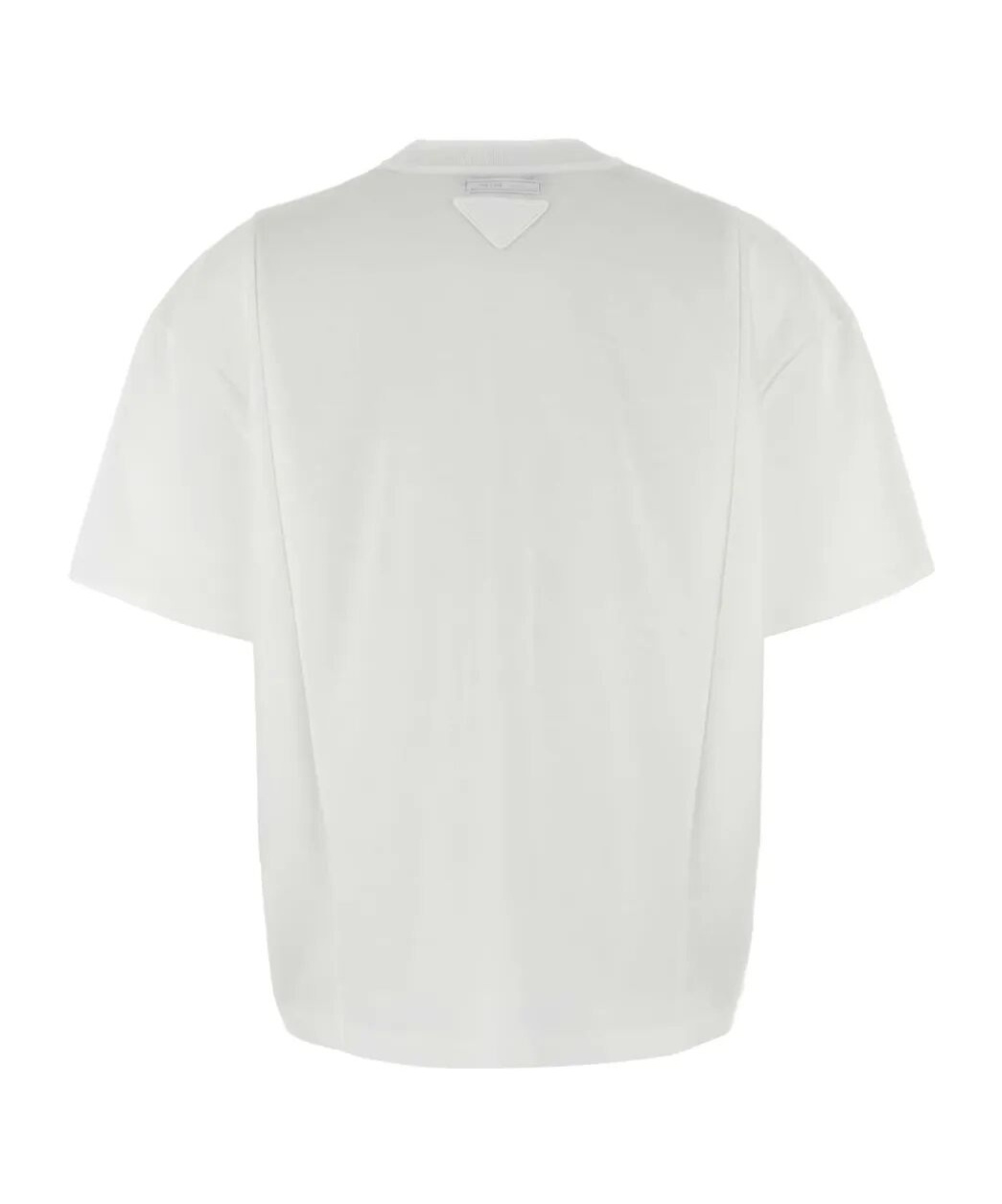 Prada Short-sleeved Crewneck T-shirt In White