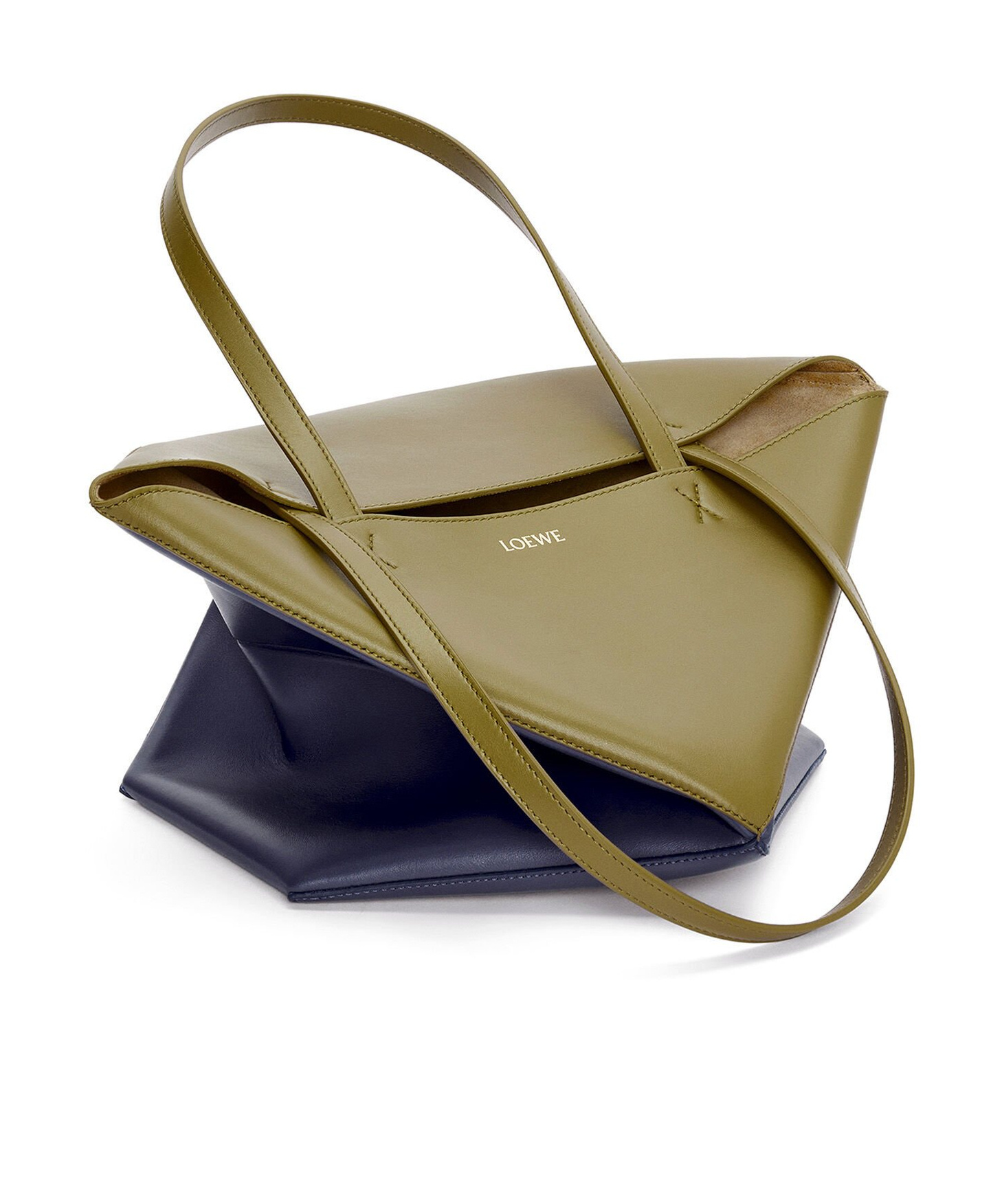 Loewe Puzzle Fold Tote Bicolour M-tu Nd Female In Black