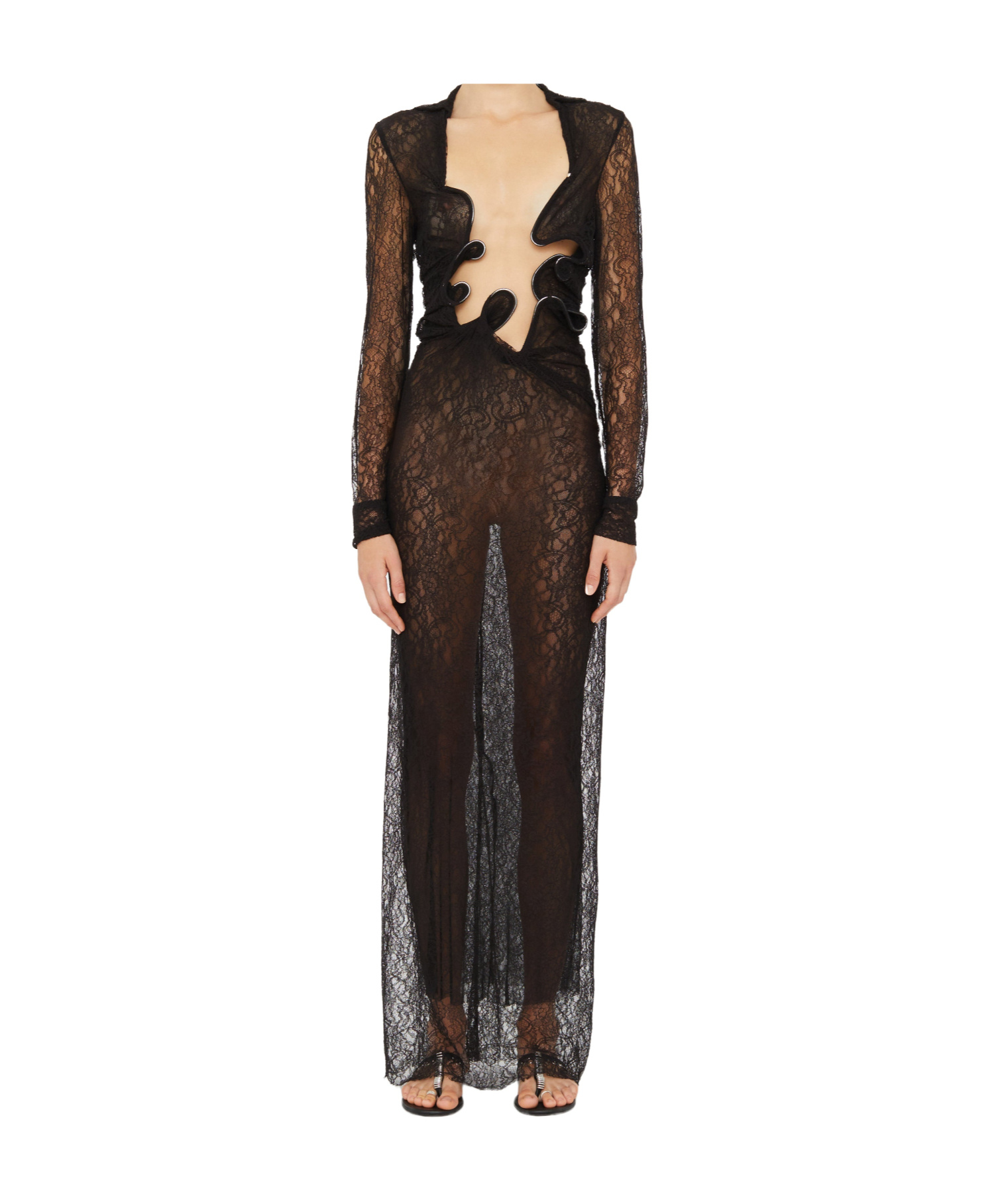 Christopher Esber See Through Dress In Black