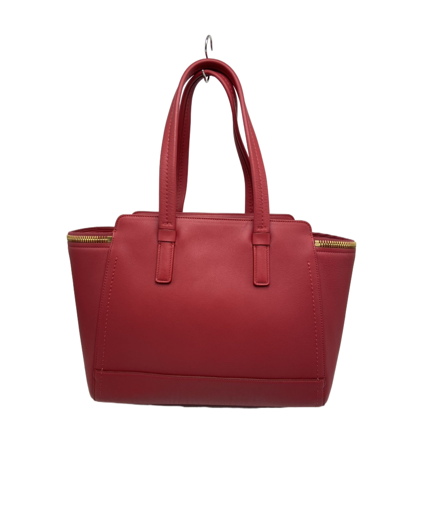 Ferragamo Double-handled Shoulder Bag In Burgundy