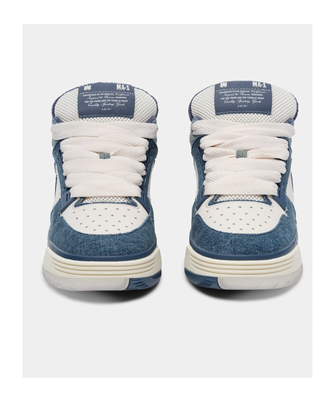 Amiri Ma-1 Lace Low-cut Skate Shoes In White