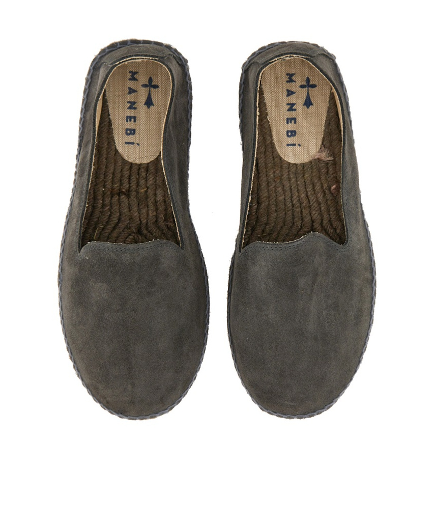 Manebi Espadrille In Suede In Black