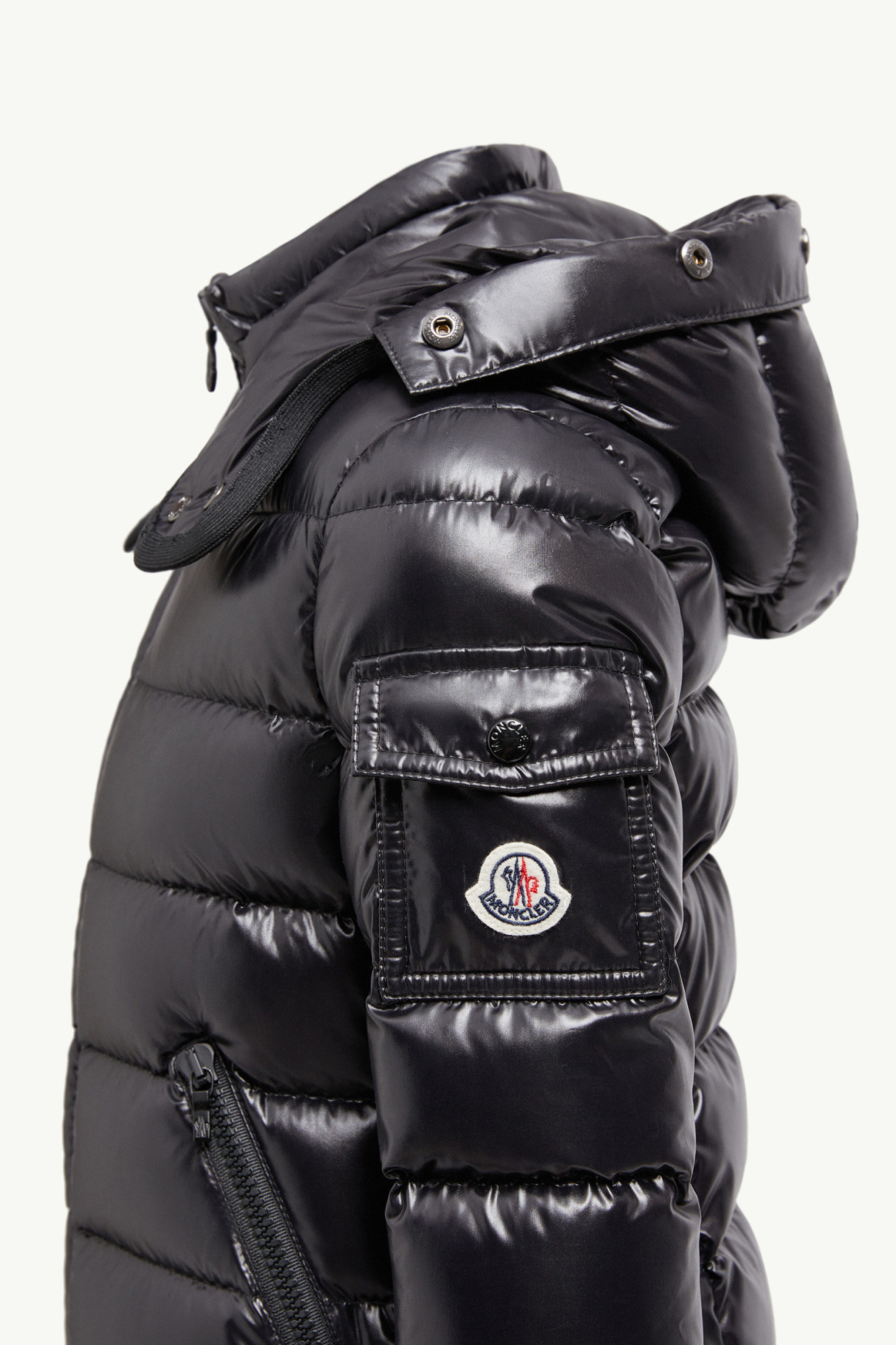 Moncler Badyf Hooded Down Jacket In Black
