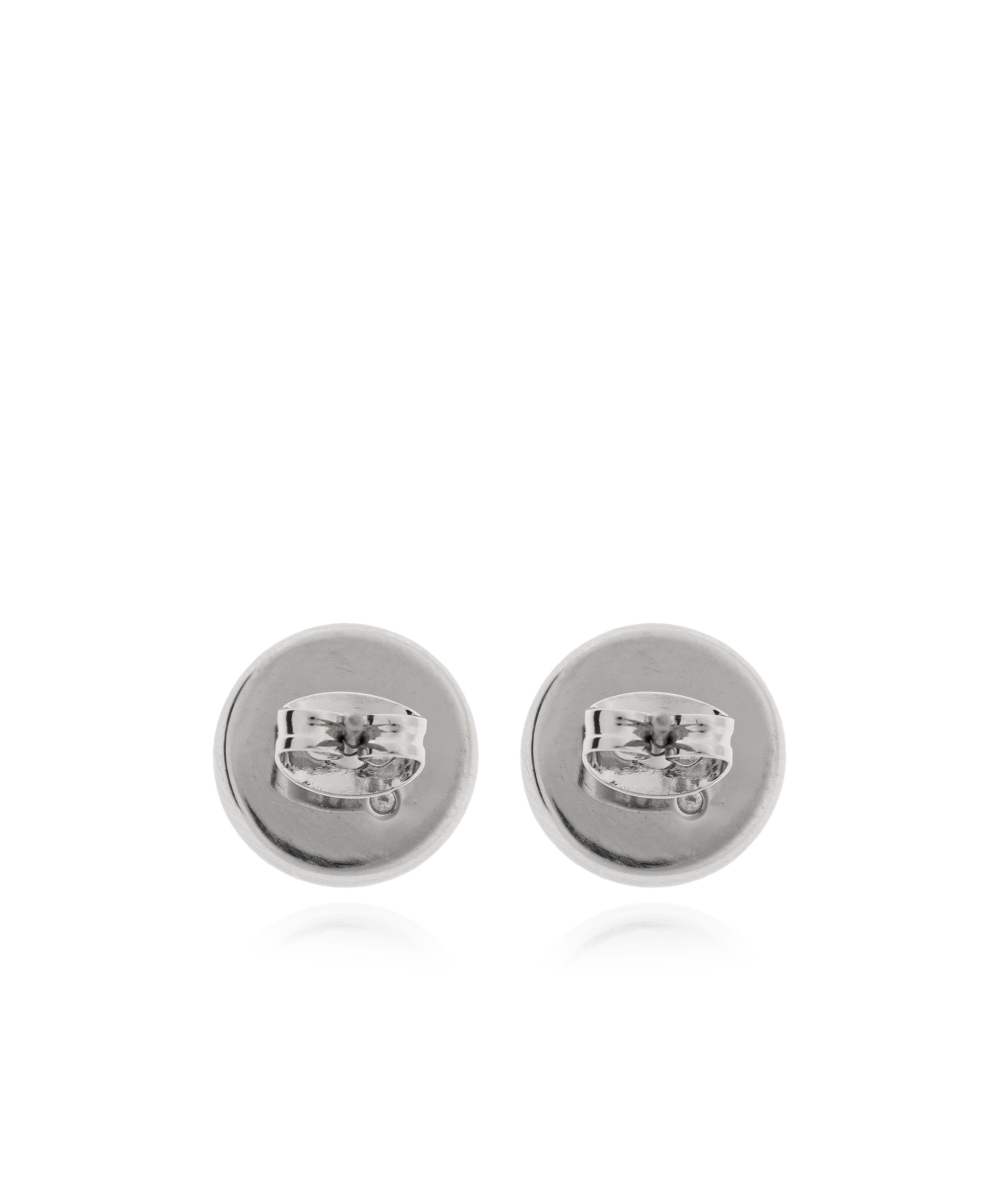 Marc Jacobs Button Stud Earrings In Black