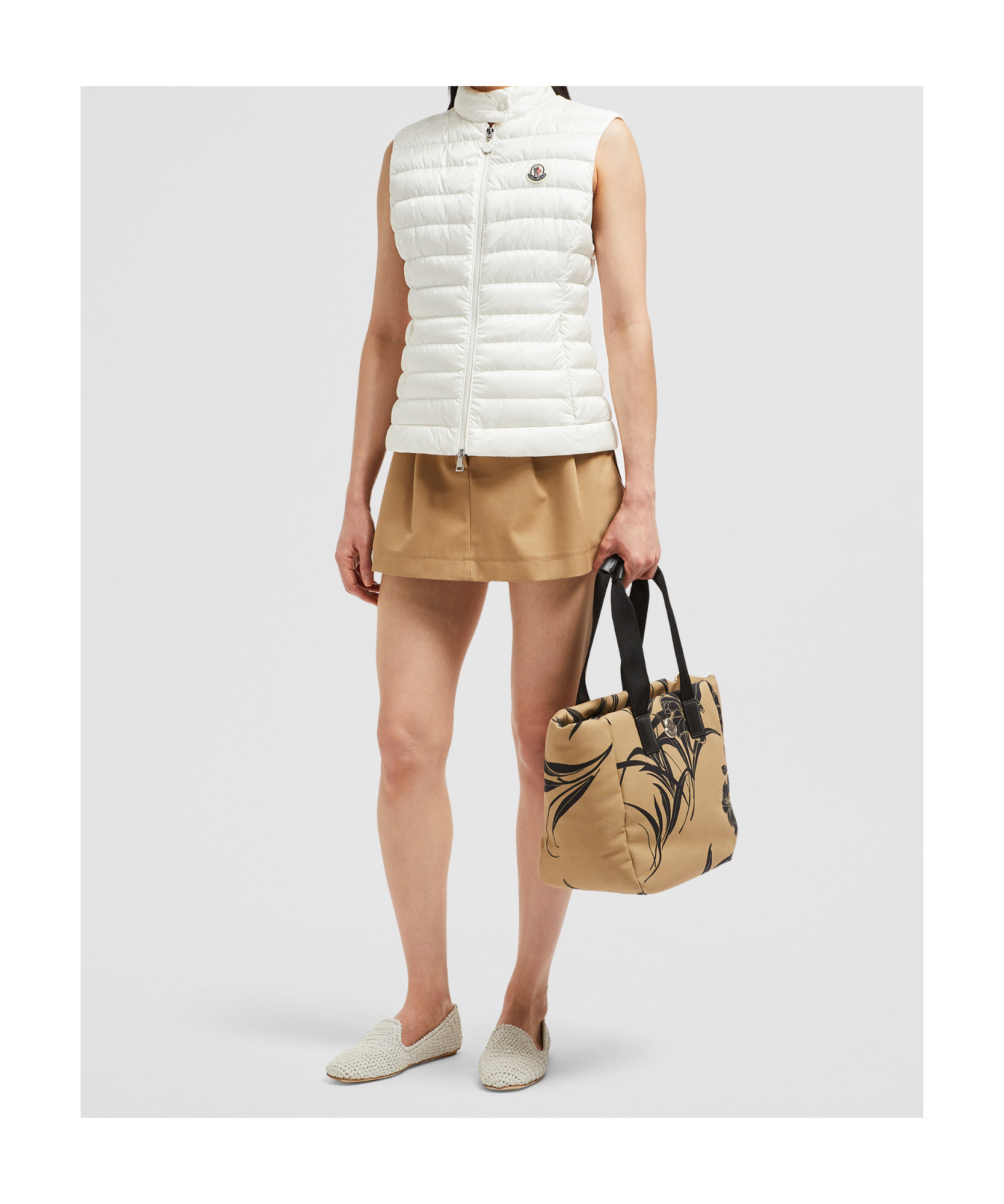 Shop Moncler Igens Down Gilet In White