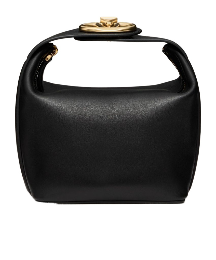 Valentino Vlogo The Bold Edition Leather Mini Bag In Black