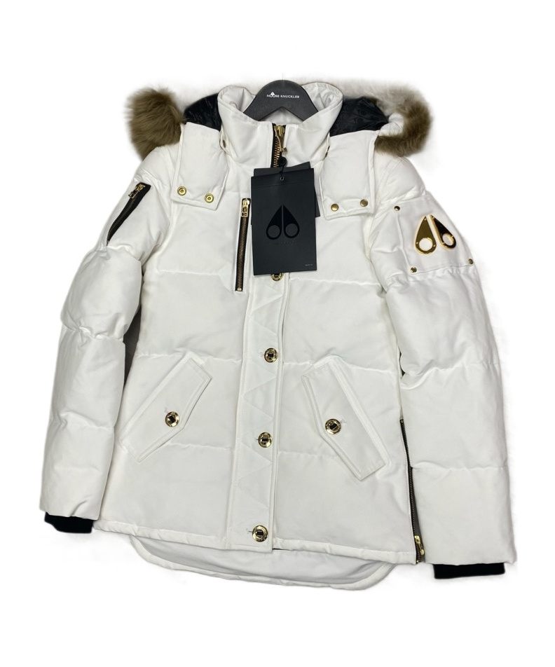 Moose Knuckles Hooded Cotton Suit In White