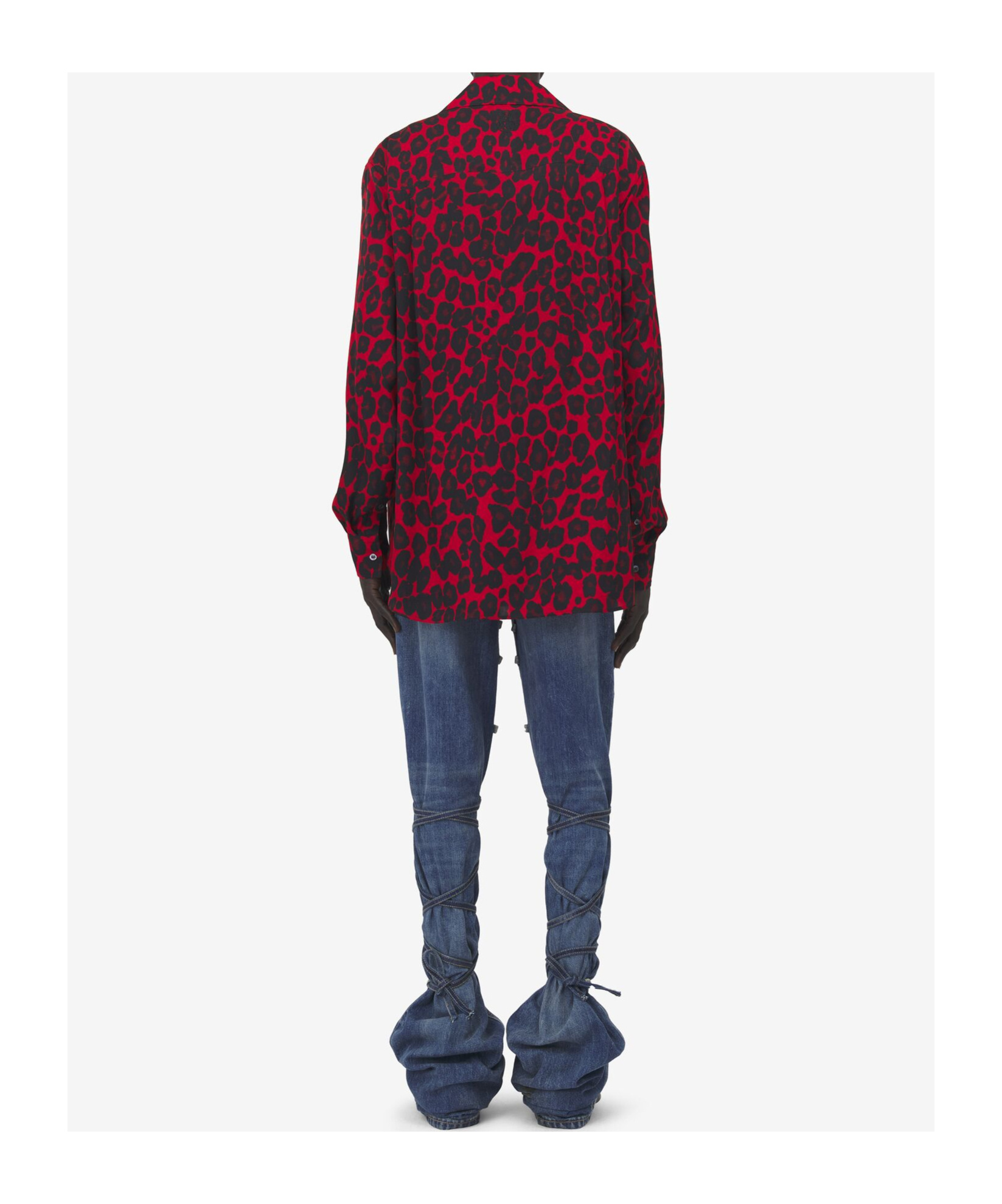 Alexander Mcqueen Leopard-print Shirt In Black