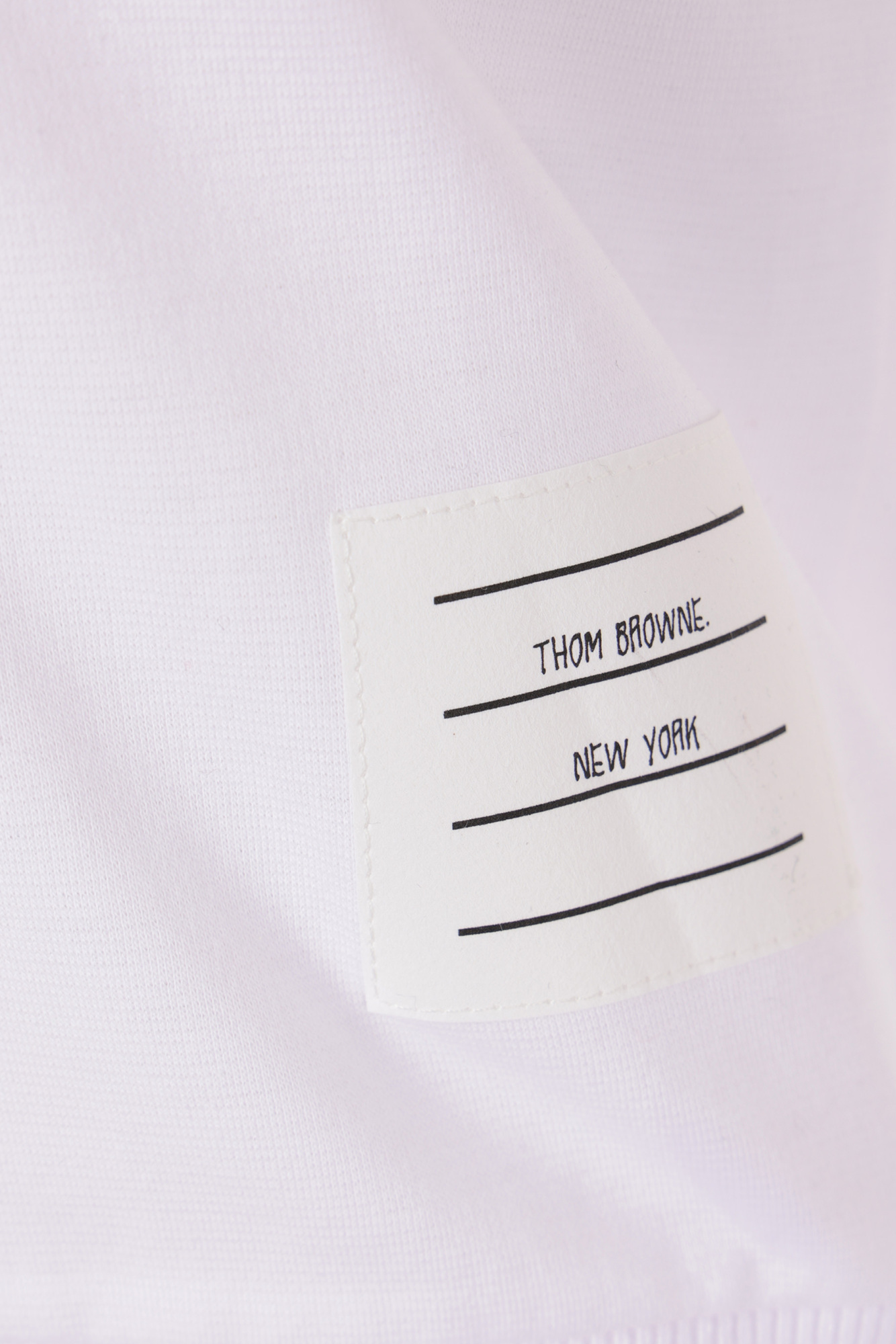 Shop Thom Browne Embroidered-hector Dog Logo T-shirt In White