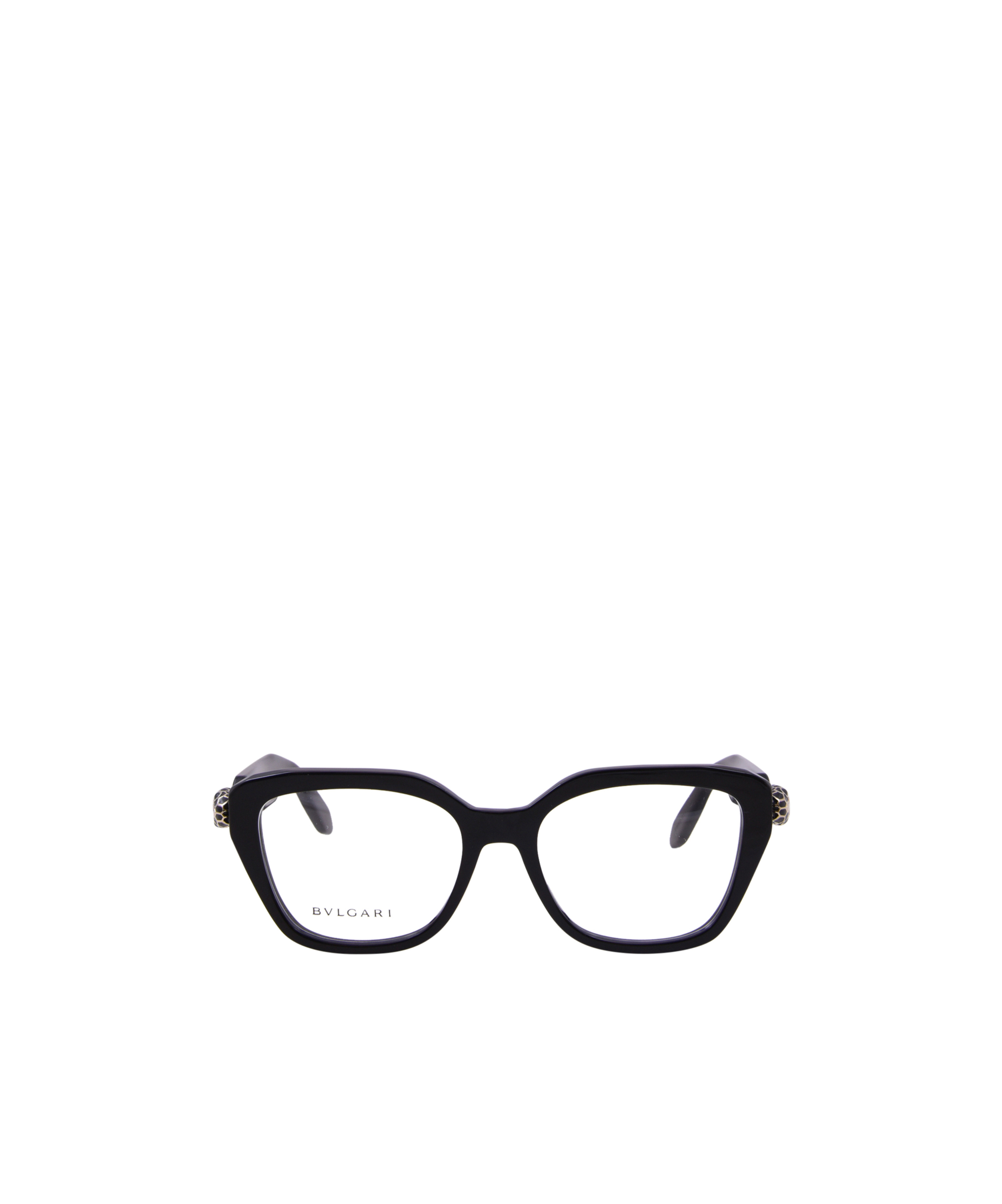 Bvlgari Bulgari Geometric Frame Glasses In Black