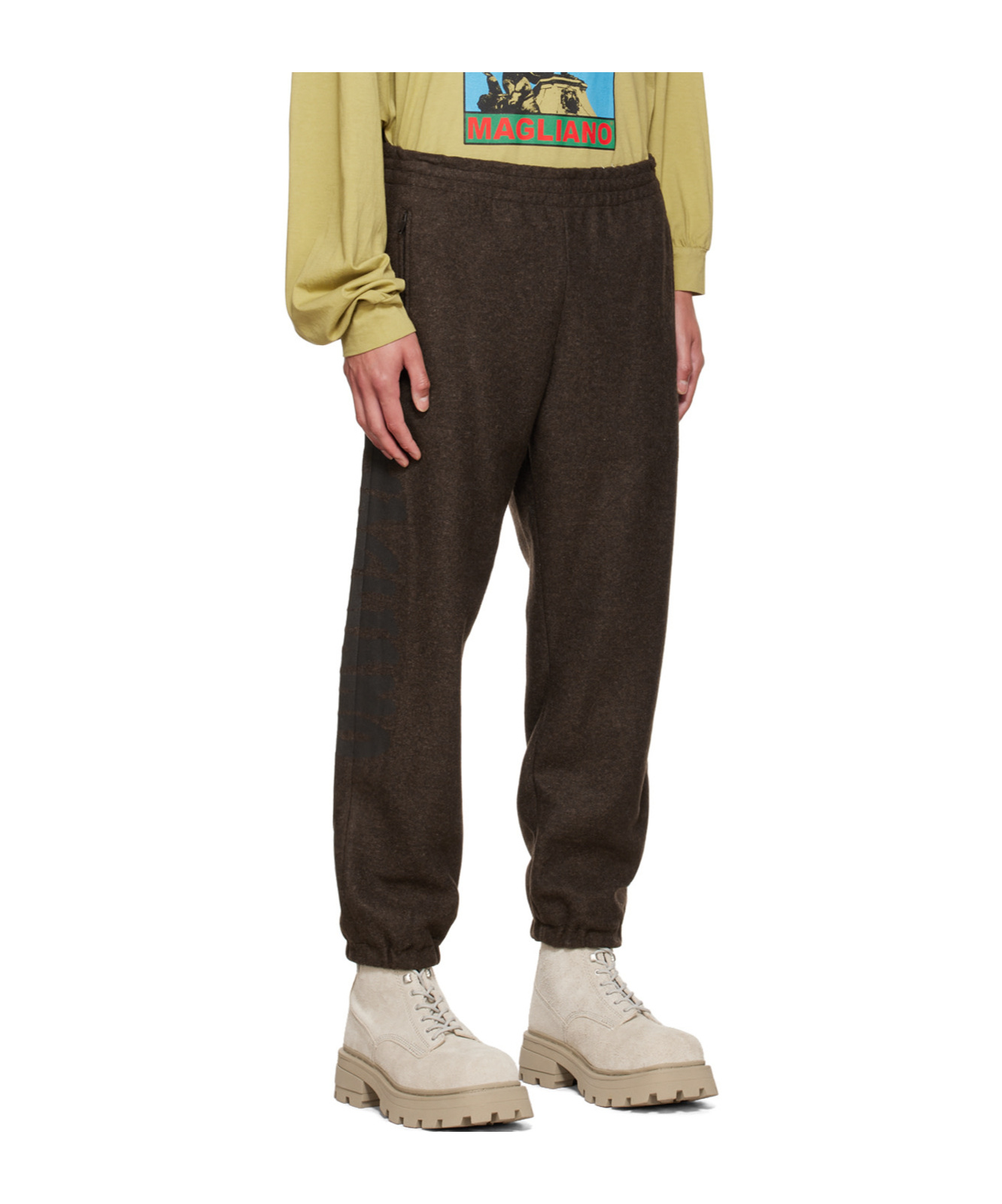 Magliano Brown Trekking Lounge Pants In Brown