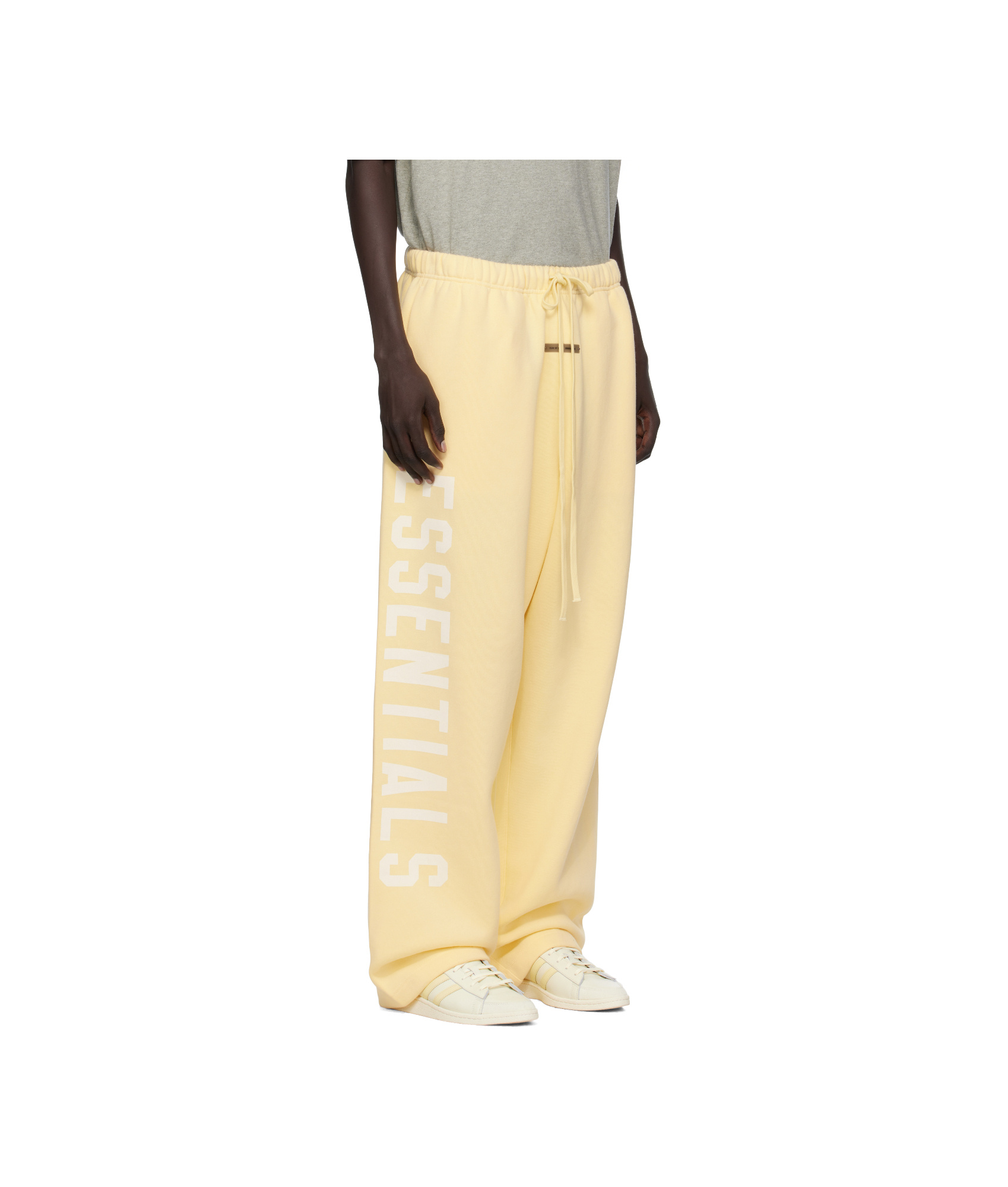Essentials Elastic Waistband Tracksuit Pants In Brown