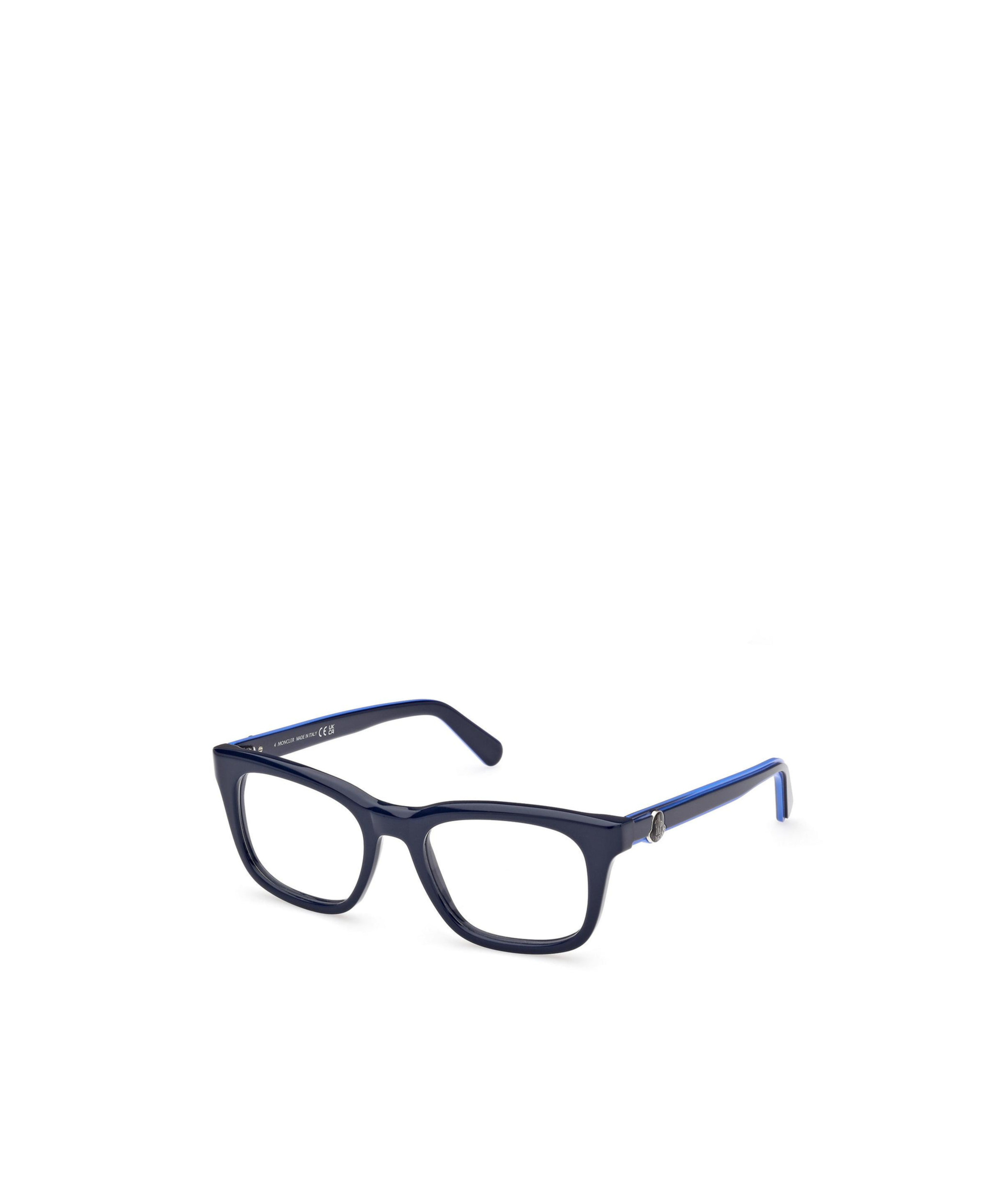 Moncler Logo-detail Square-frame Glasses In Black