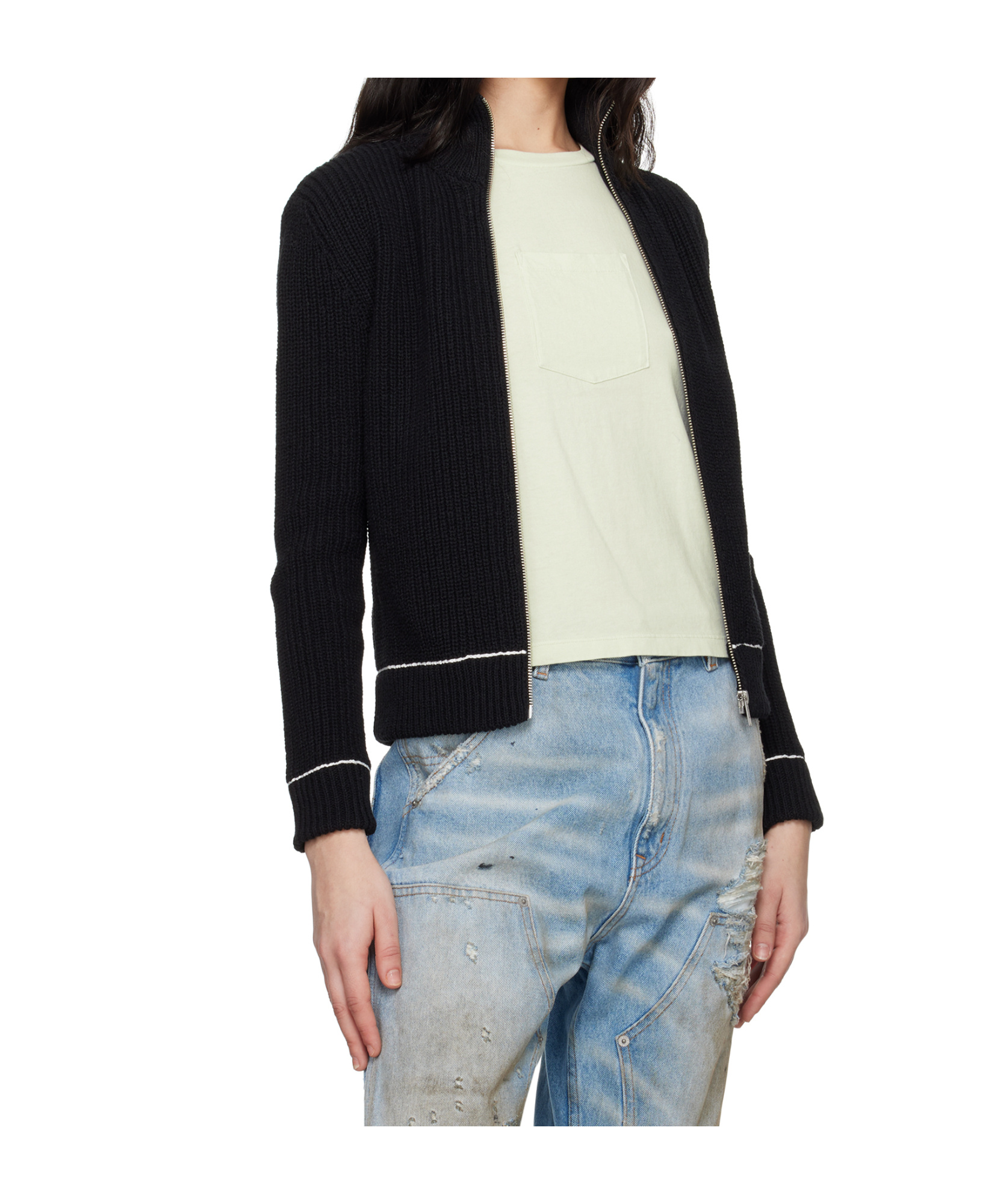MM6 MAISON MARGIELA SLITTED CAMIONNEUR TRACK JACKET