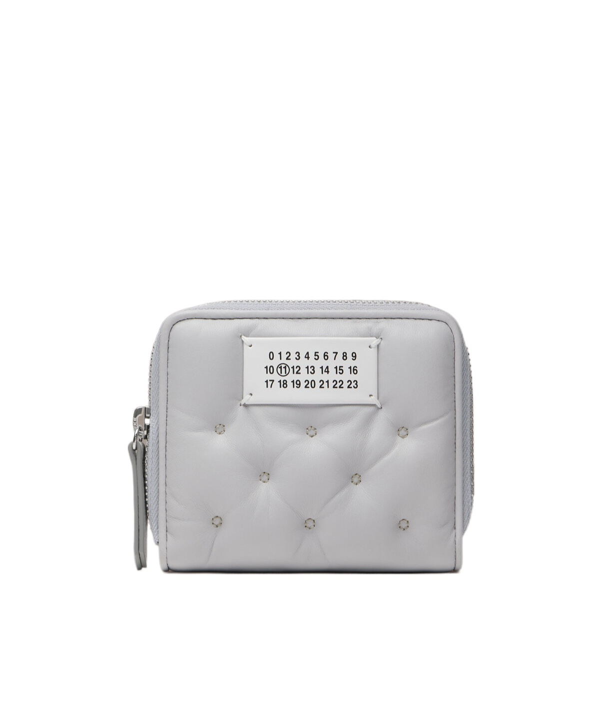 Maison Margiela Glam Slam Embroidered Wallet In Gray