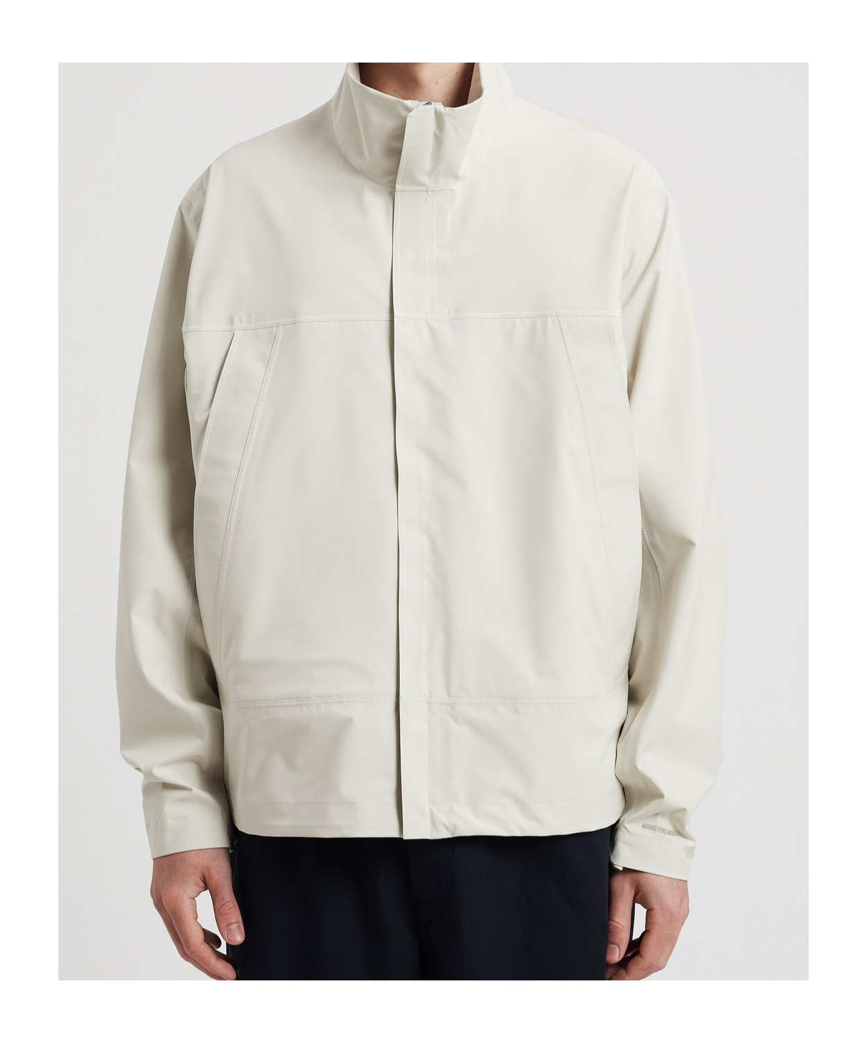 Norse Projects Stand Collar Jacket In Neutral