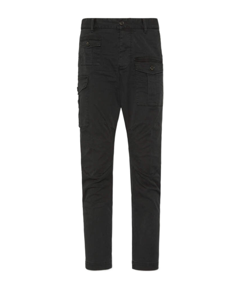 Dsquared2 Belt Loops Slacks In Black