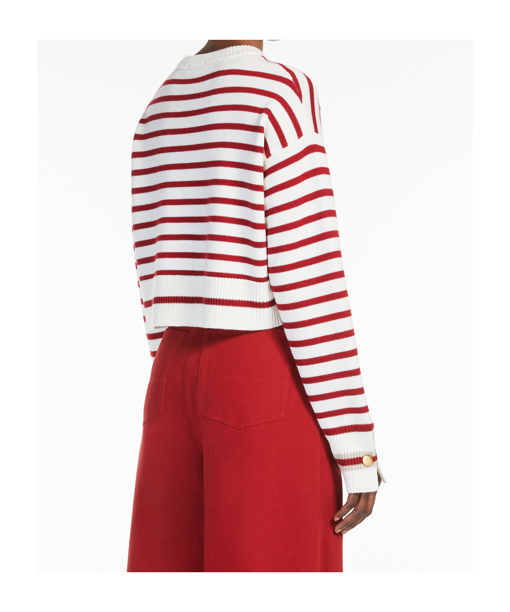 MAX MARA CROPPED WOOL JUMPER