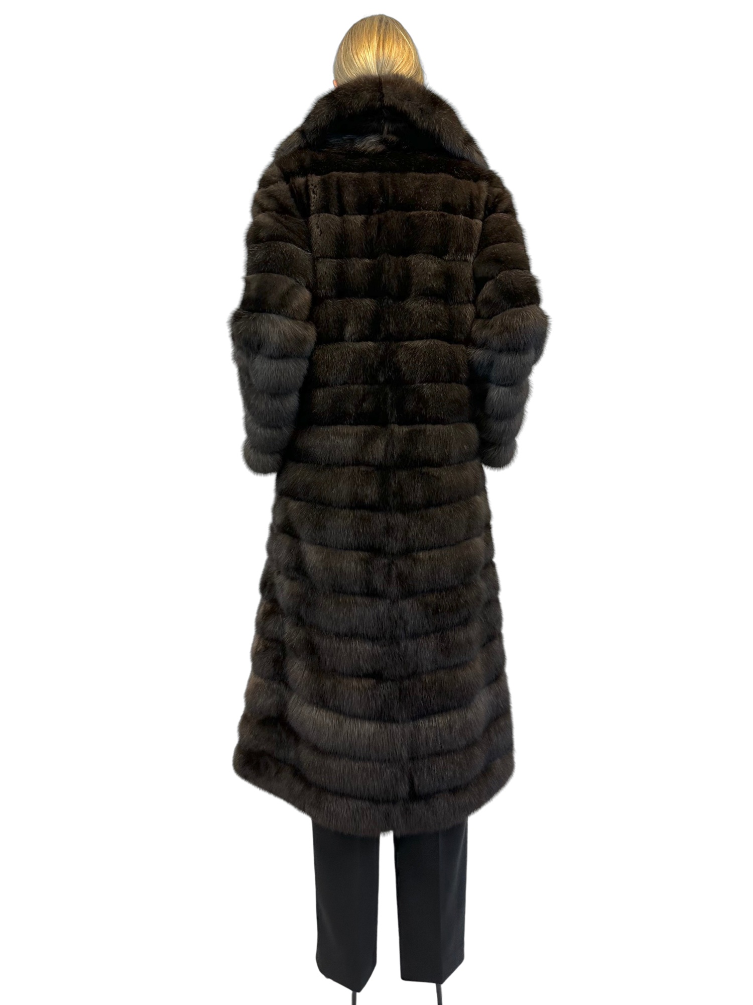 Liska Long-sleeved Fur In Black
