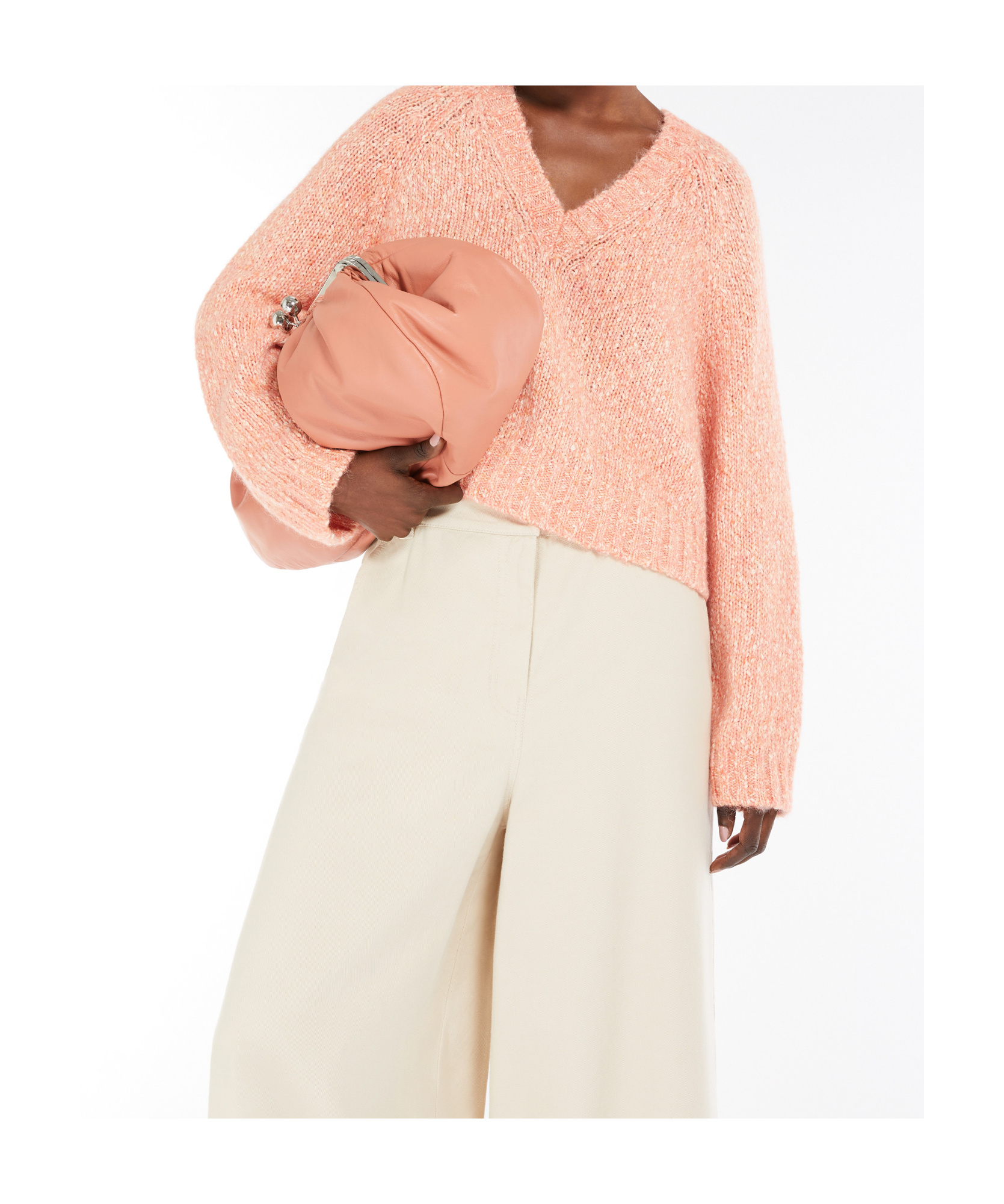 Weekend Max Mara Long Sleeve Sweater In Nude