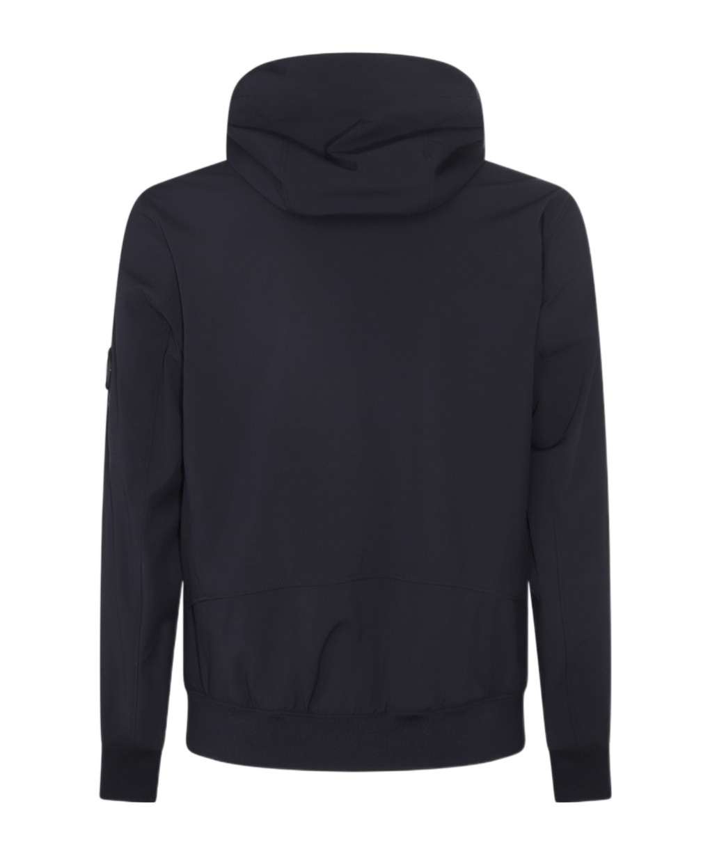 C.p. Company Long-sleeved Casual Jacket In Black