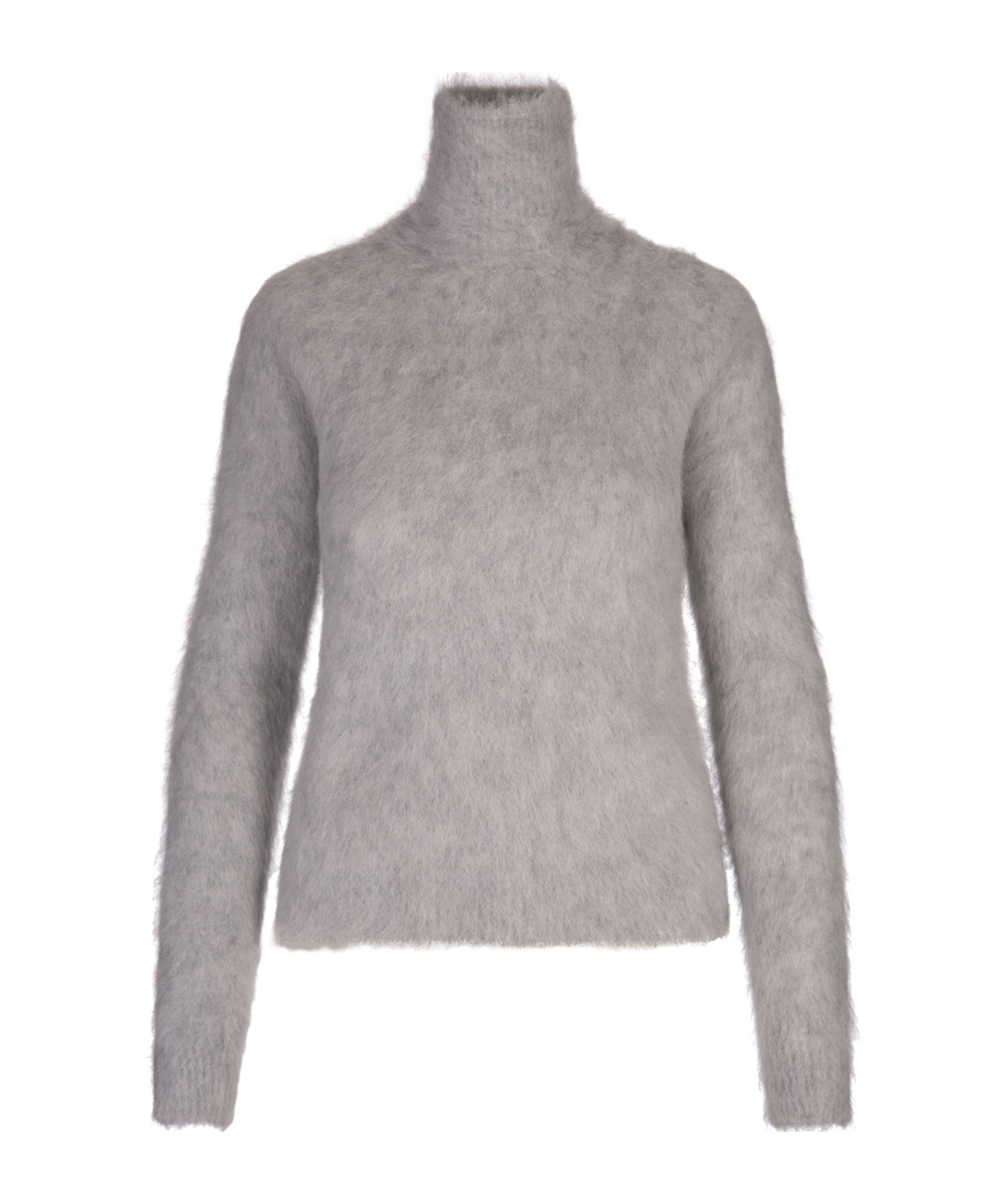 Sportmax Turtleneck Knitted Jumper In Gray