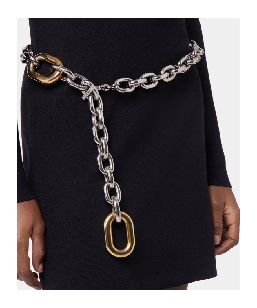 Rabanne Xl Link Belt In White