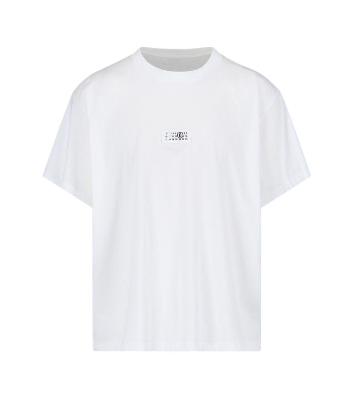 Mm6 Maison Margiela Mm6 By Maison Margiela Minimalist Logo Short Sleeve T-shirt In White