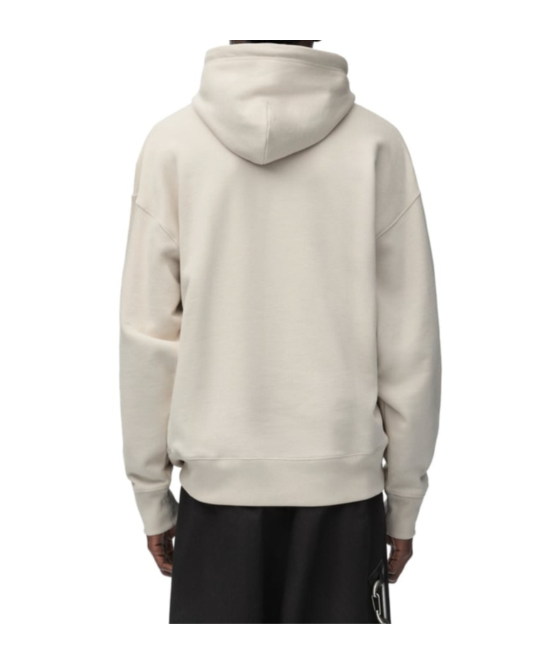 Loewe Hooded Long-sleeved Hoodie In White