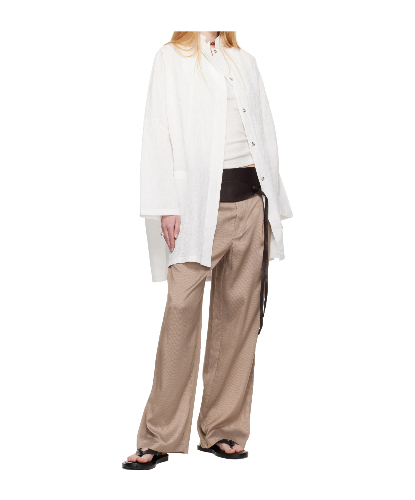 Our Legacy Work Shop Emporio Armani Spiaggia Shirt In White