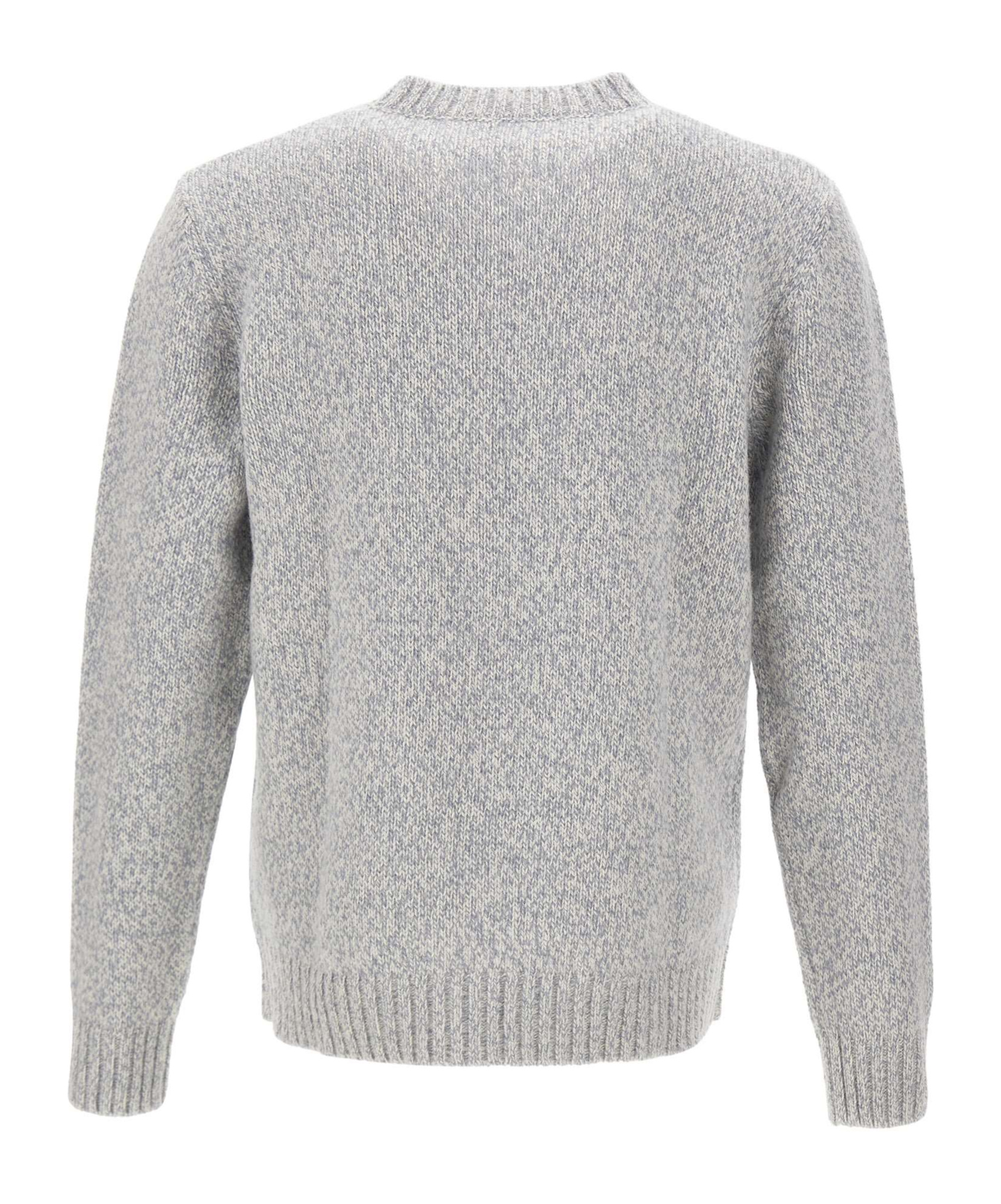 Eleventy Geometric-pattern Wool Sweater In Gray