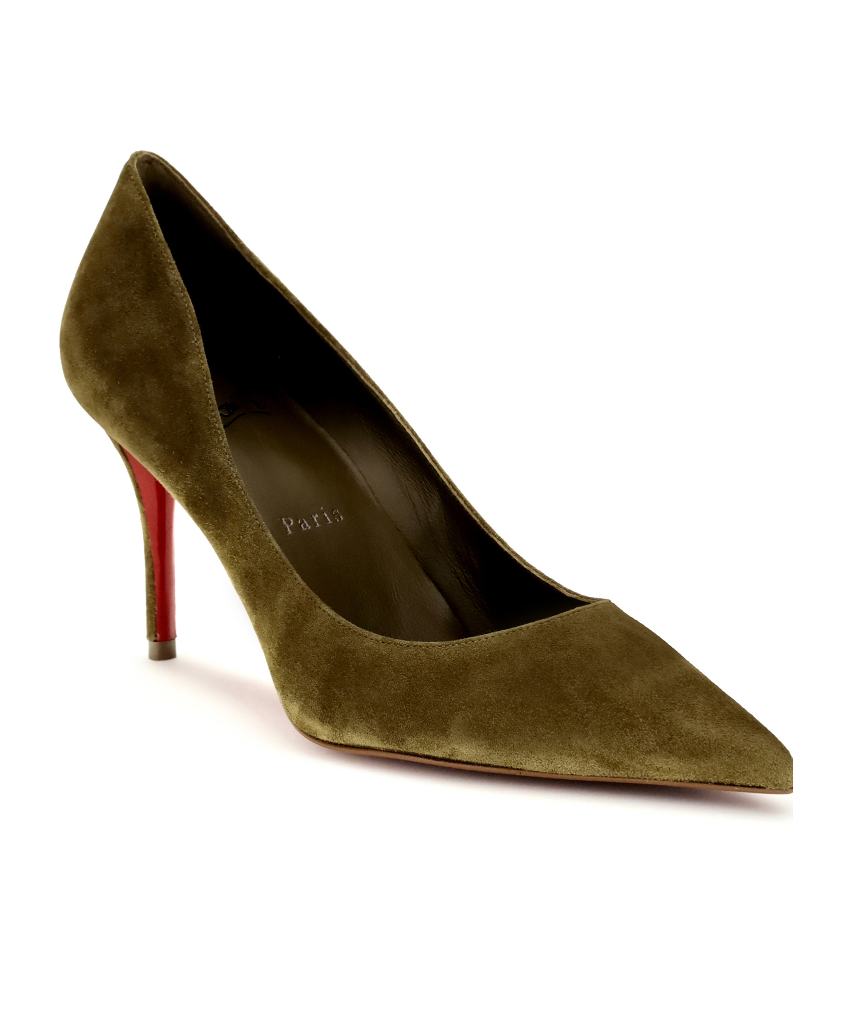 Christian Louboutin Pointed-toe High Heels In Brown