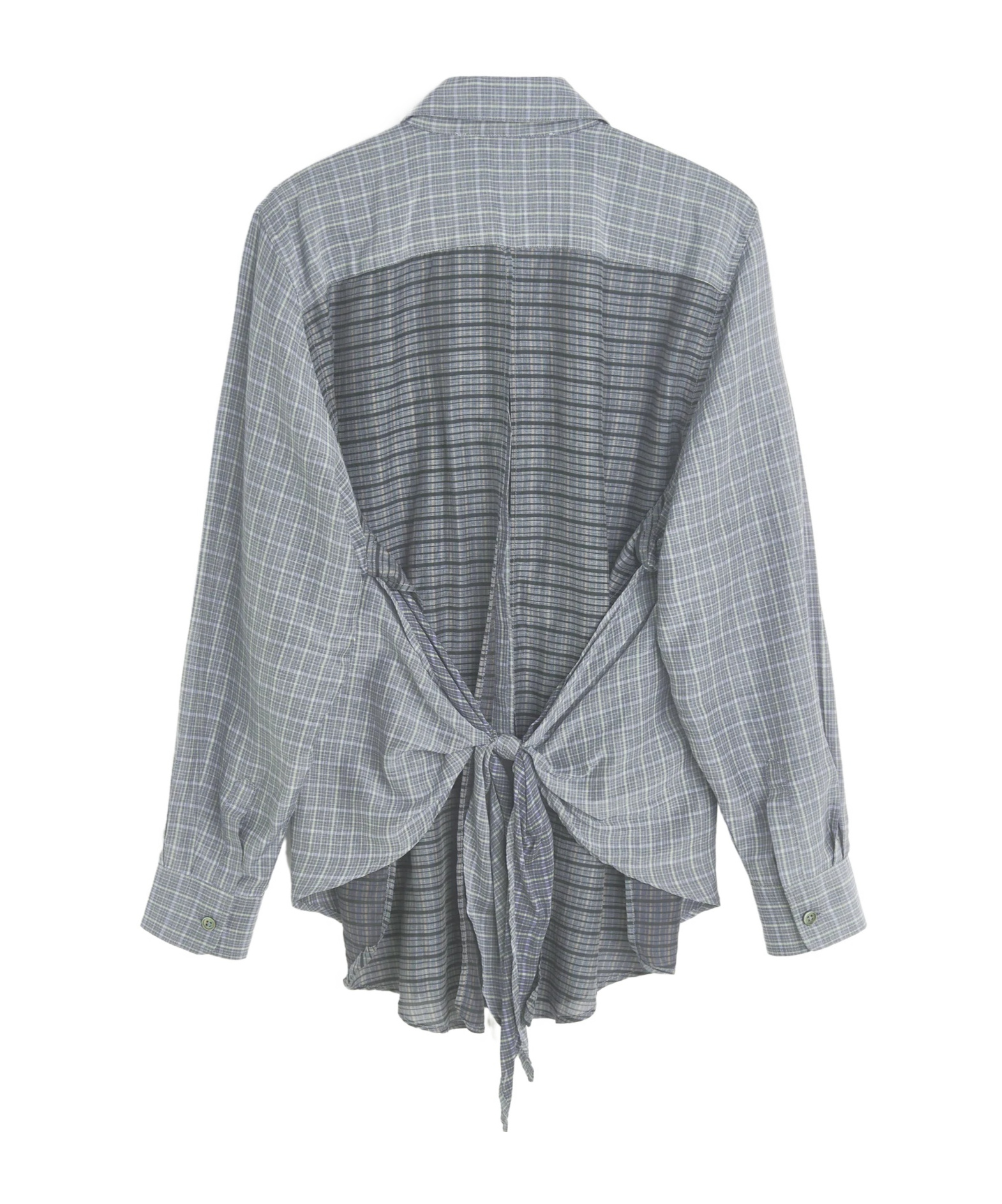 Shop Our Legacy Apron Shirt In Picnic Check Cotton Silk