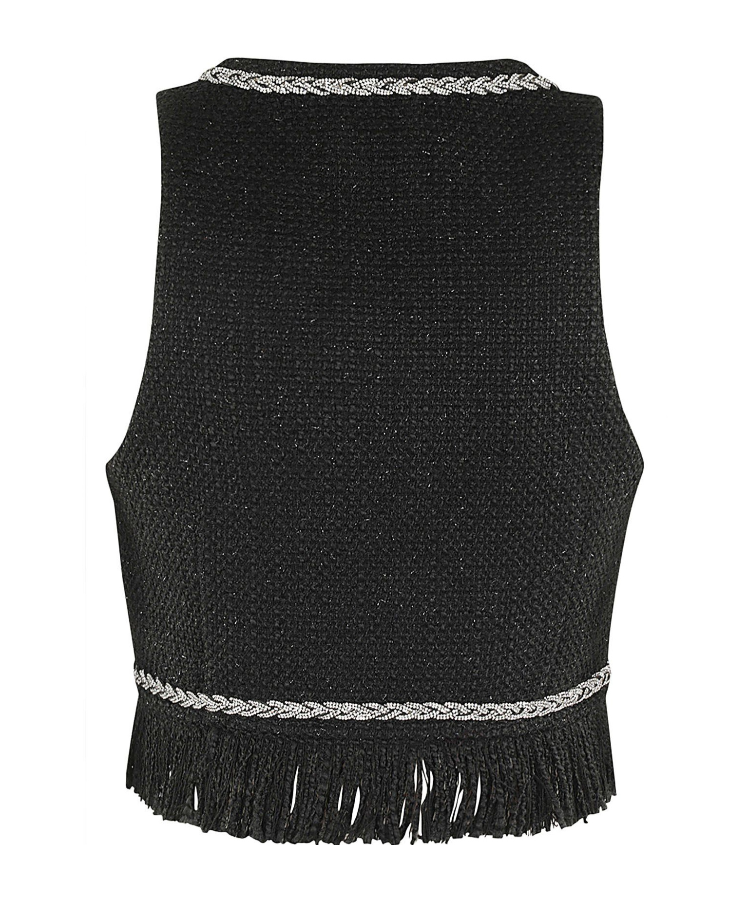 Giuseppe Di Morabito Rhinestone Embellished Vest In Black