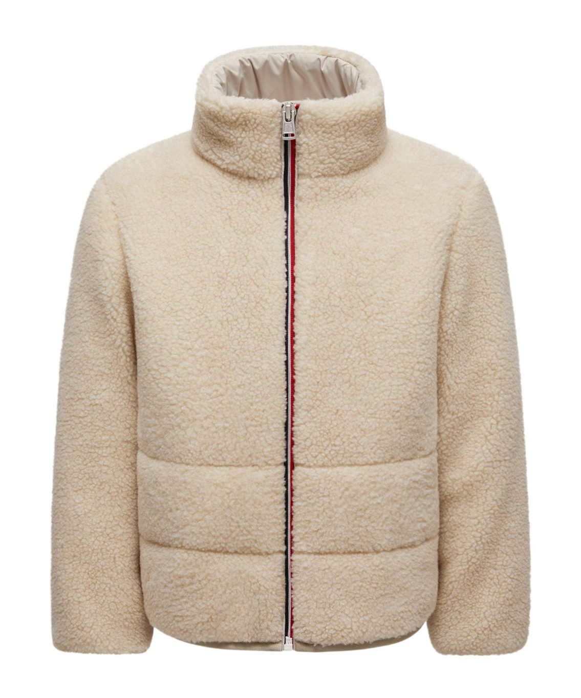 Moncler Zip-up Bomber Jacket In Neutral
