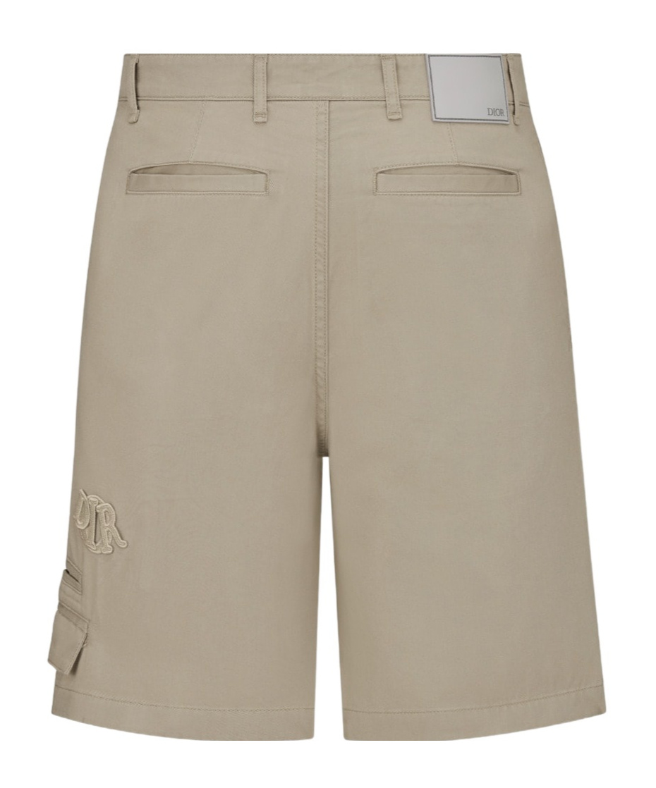 Dior Belt Ring Shorts In White