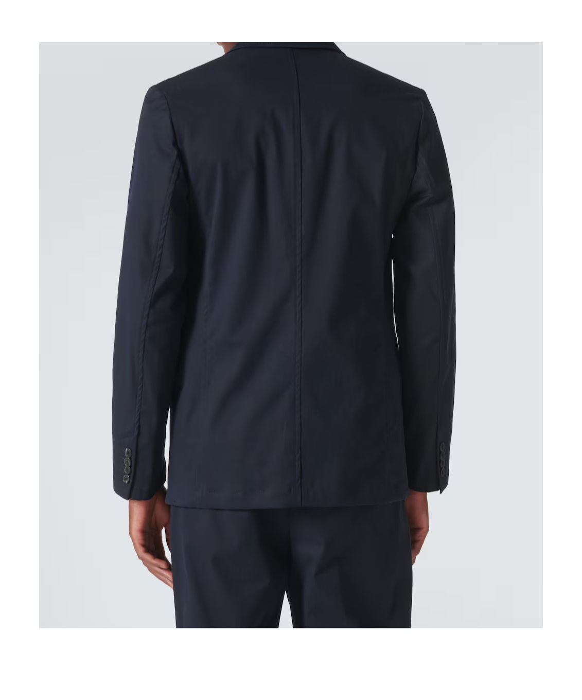 Dries Van Noten Long-sleeved Suit Jacket In Blue