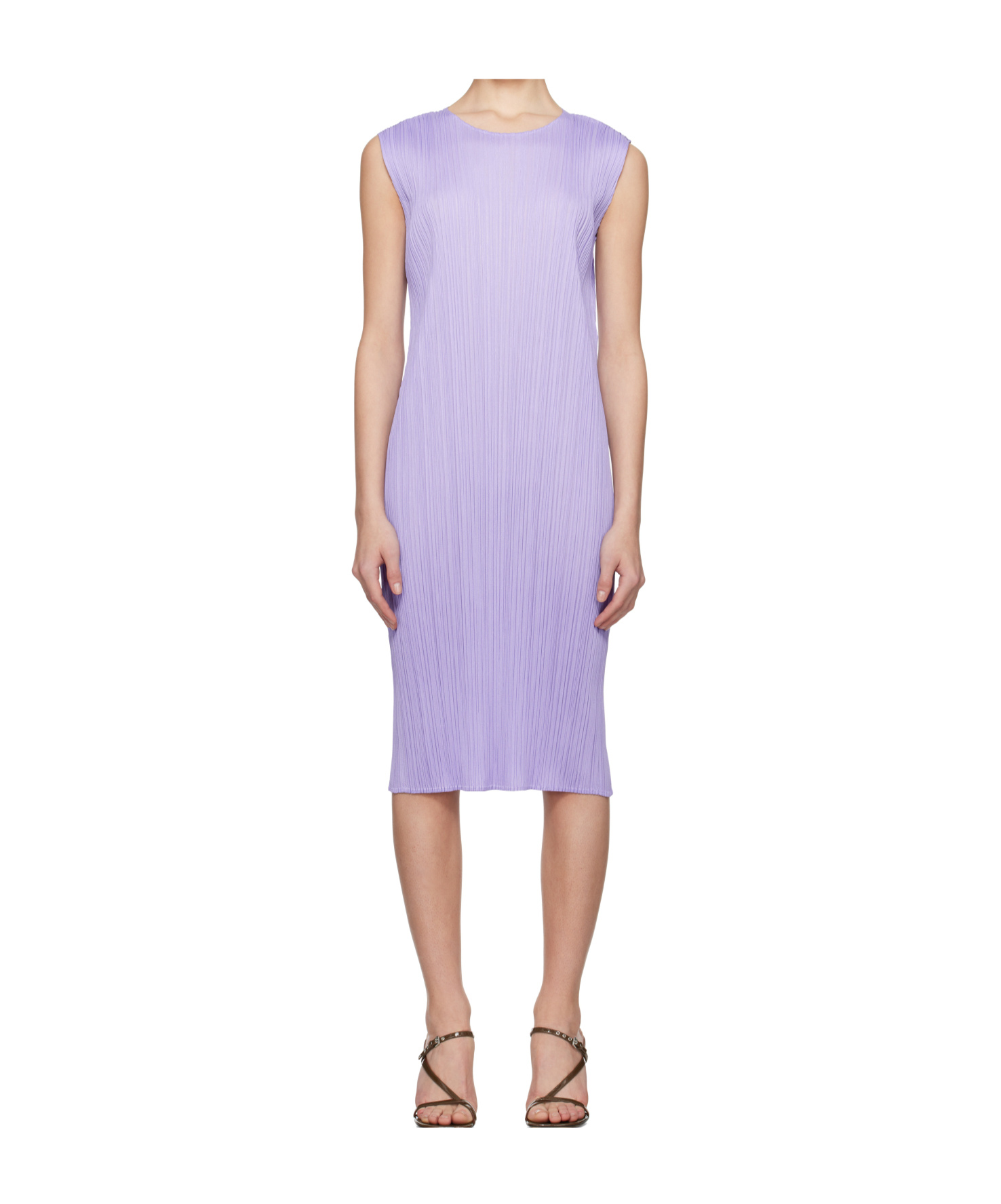Issey Miyake Monthly Colors April Dress In Purple