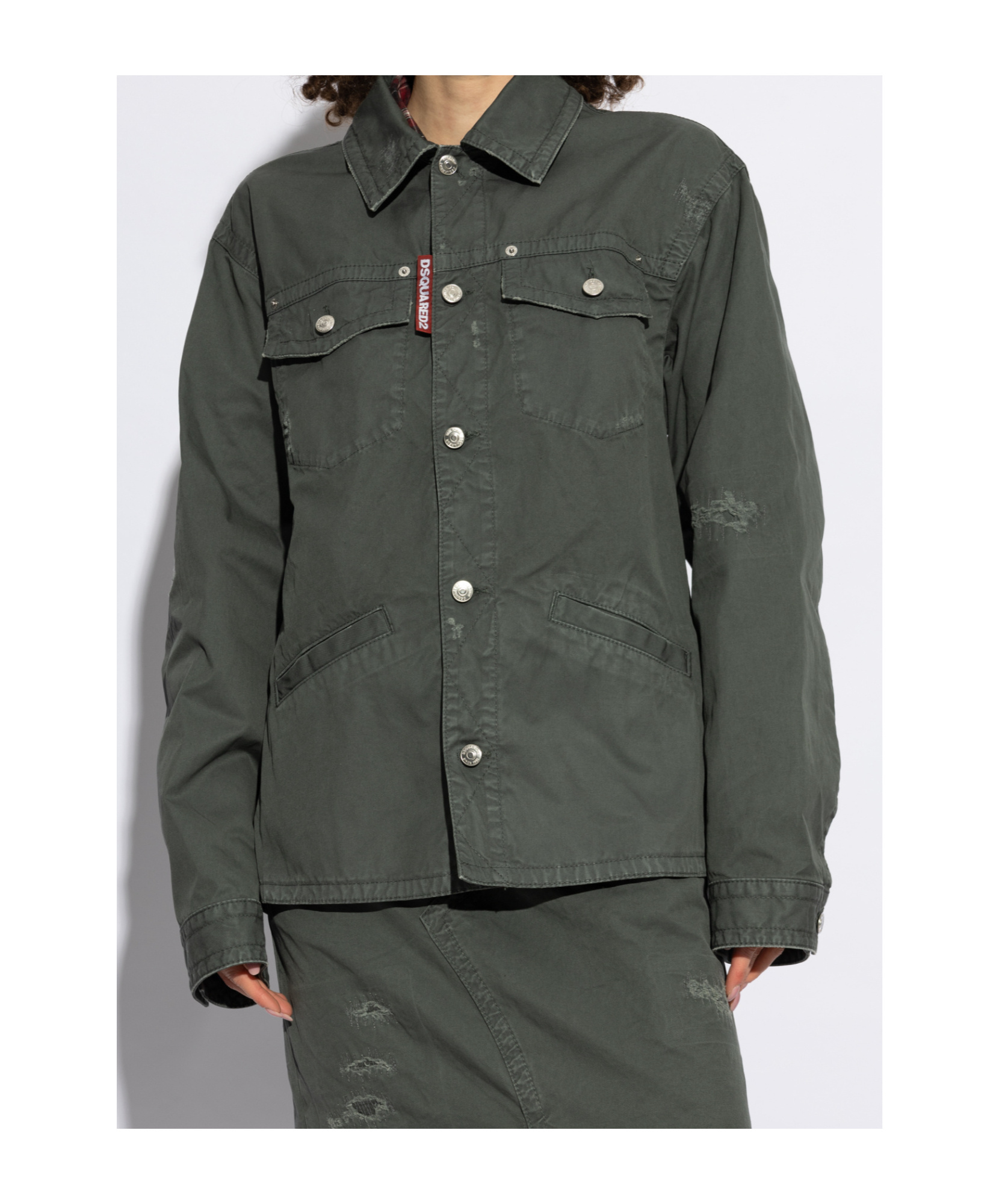 Dsquared2 Long-sleeved Shirt In Black